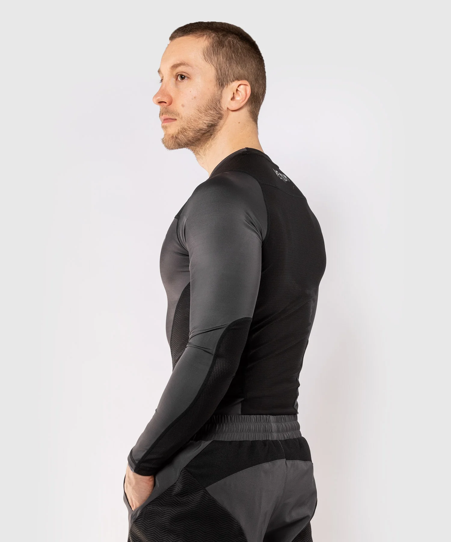 Venum G-Fit Rashguard - Manga larga - Gris/Negro - Image 4
