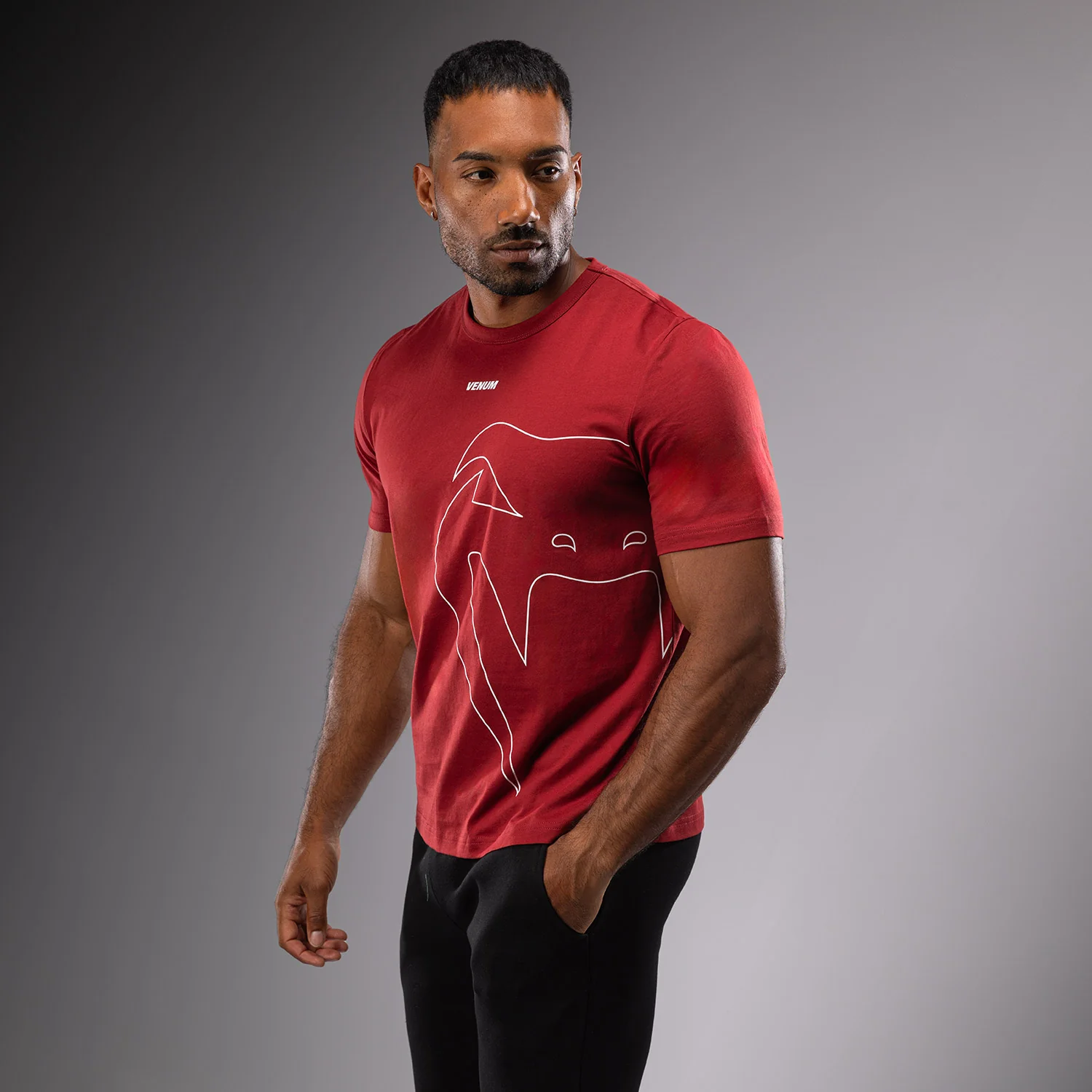 Venum Giant Connect Camiseta - Rojo Carmin - Image 2