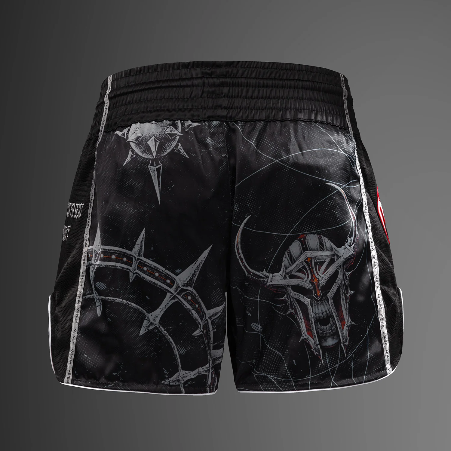 Venum Gladiator 5.0 Pantalones Cortos De Muay Thai - Negro/Naranja Neón - Image 4
