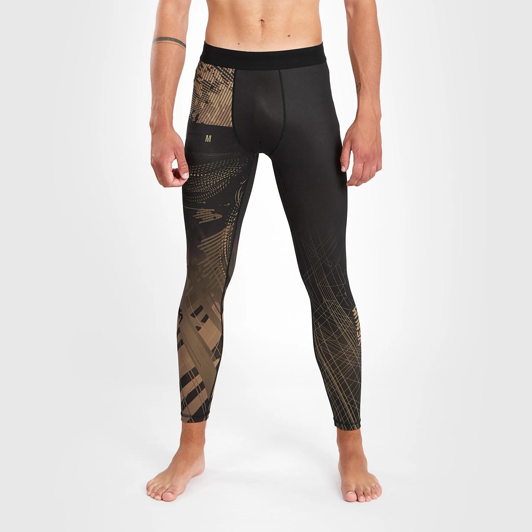 Venum Gorilla Jungle Pantalones de compresión - Negro/Arena
