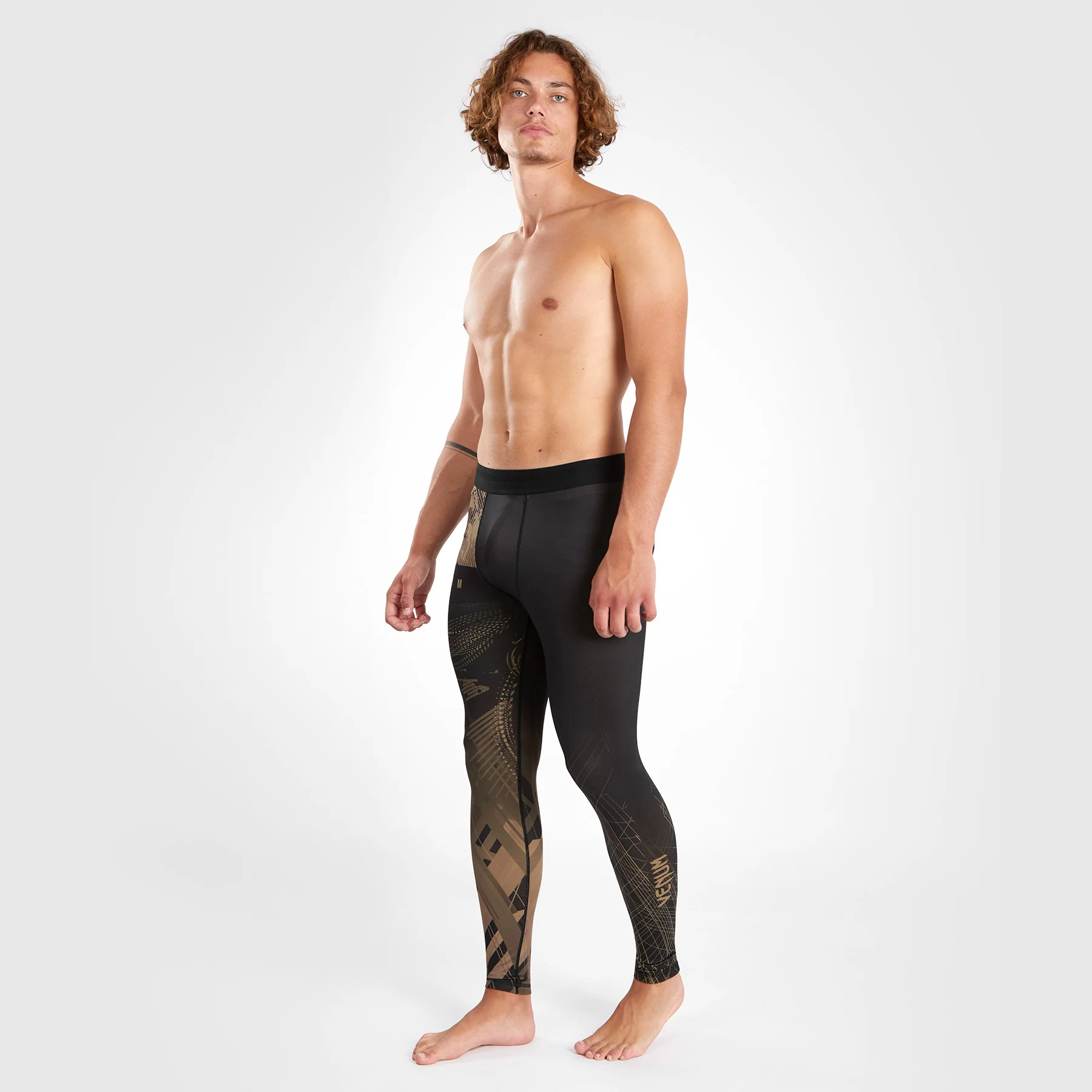 Venum Gorilla Jungle Pantalones de compresión - Negro/Arena - Image 4