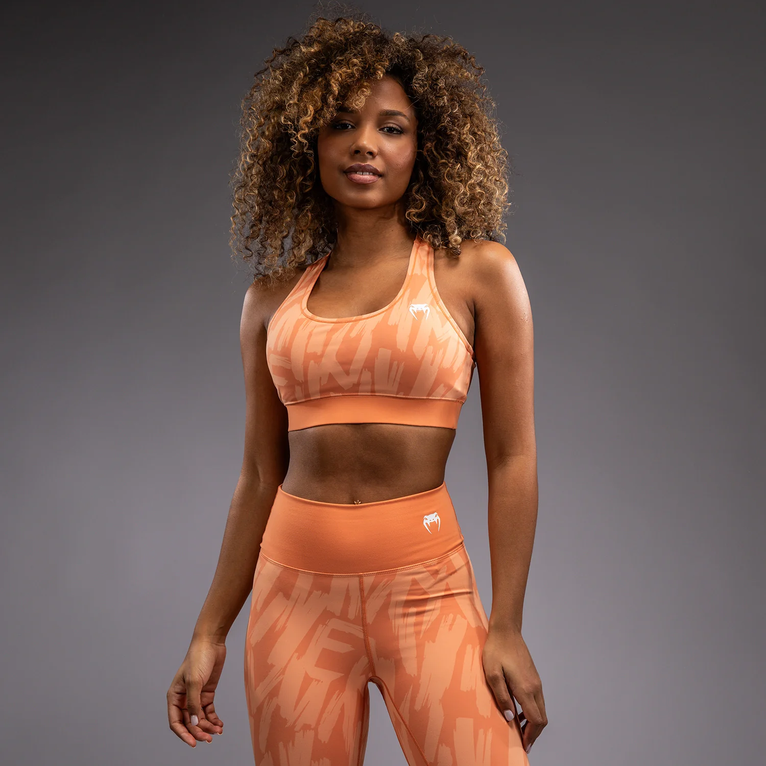 Venum Graffiti Sujetador Deportivo para Mujer - Albaricoque Terciopelo