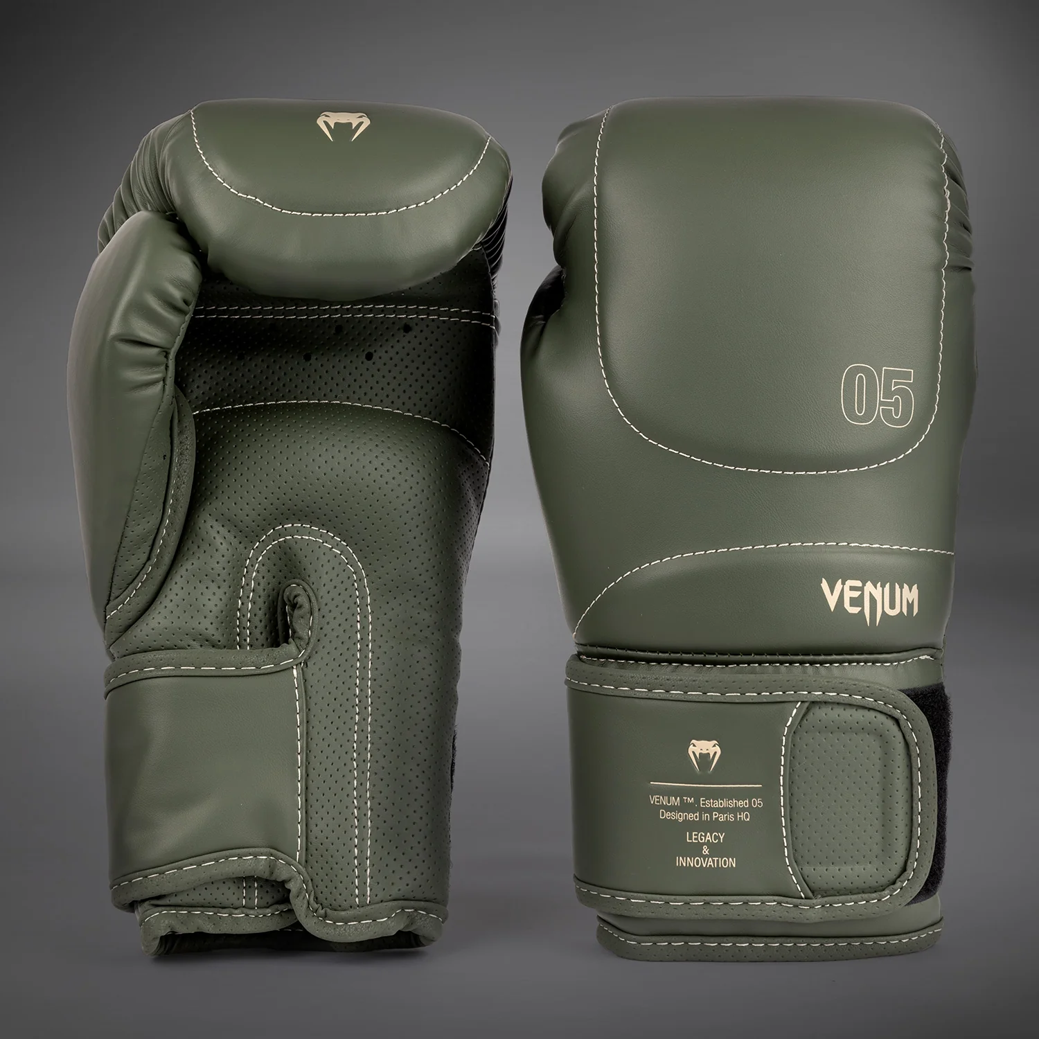 Venum Impact Evo Guantes de Boxeo - Verde Militar - Image 2
