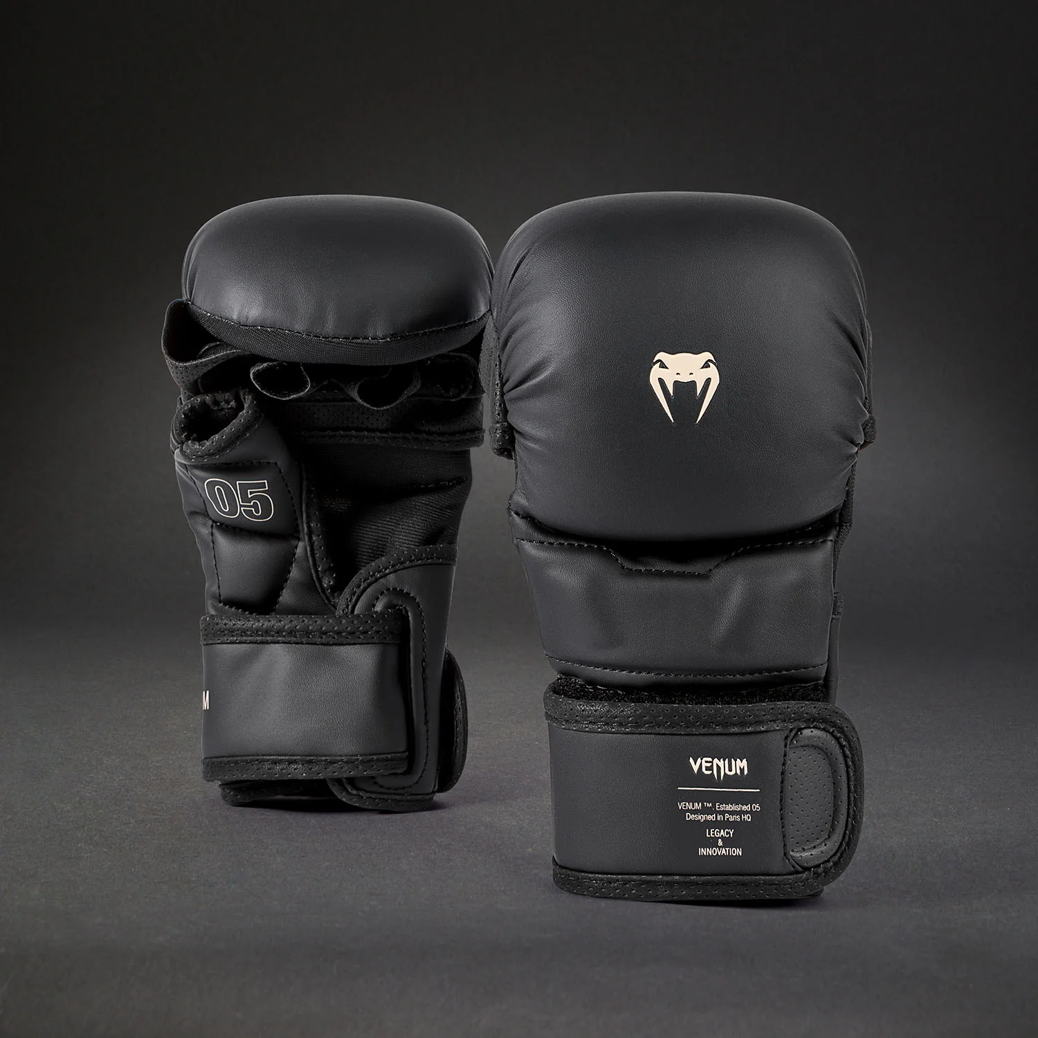Venum Impact Evo Guantes de sparring MMA - Negro