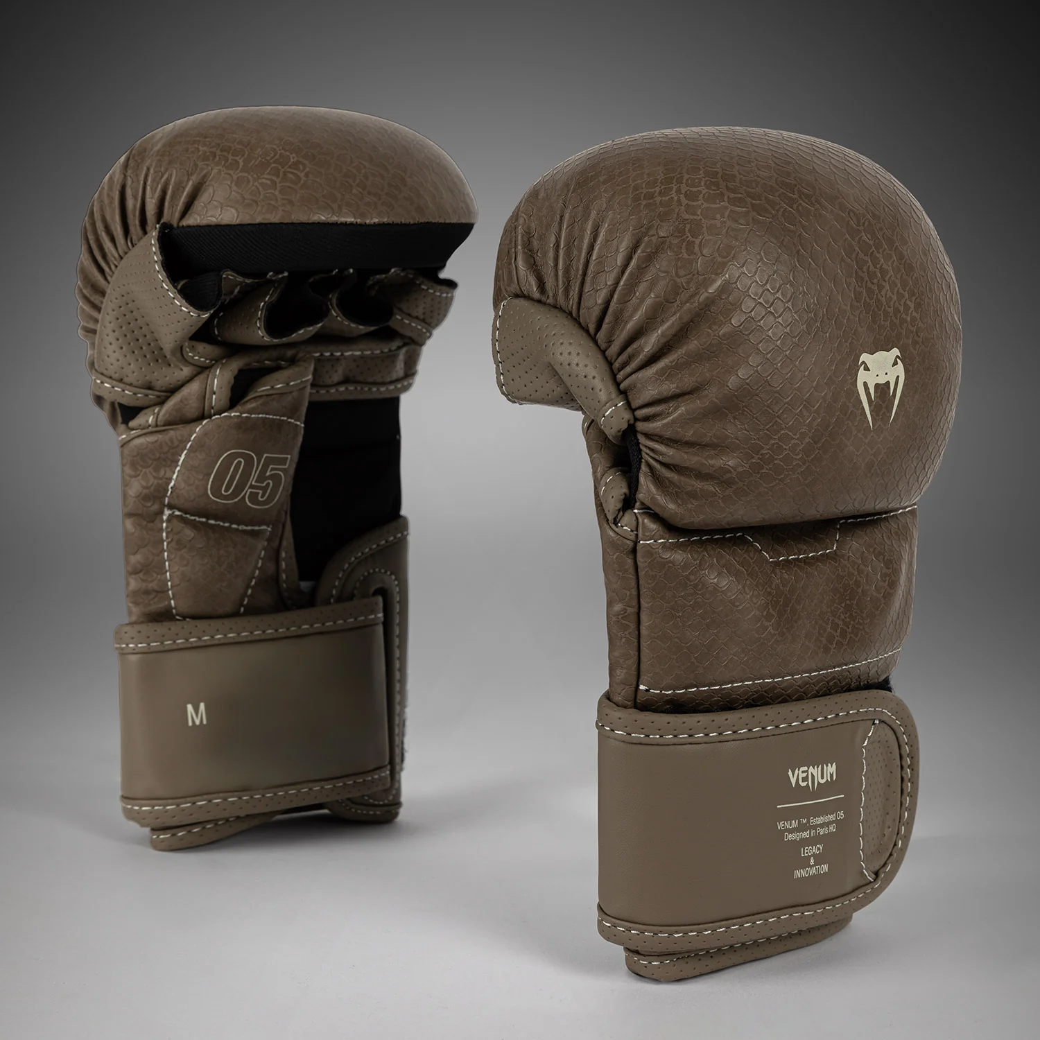 Venum Impact Evo Scales Guantes de sparring MMA - Marrón - Image 3