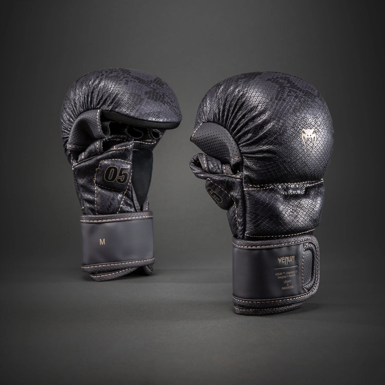 Venum Impact Evo Scales Guantes de sparring MMA - Morado oscuro