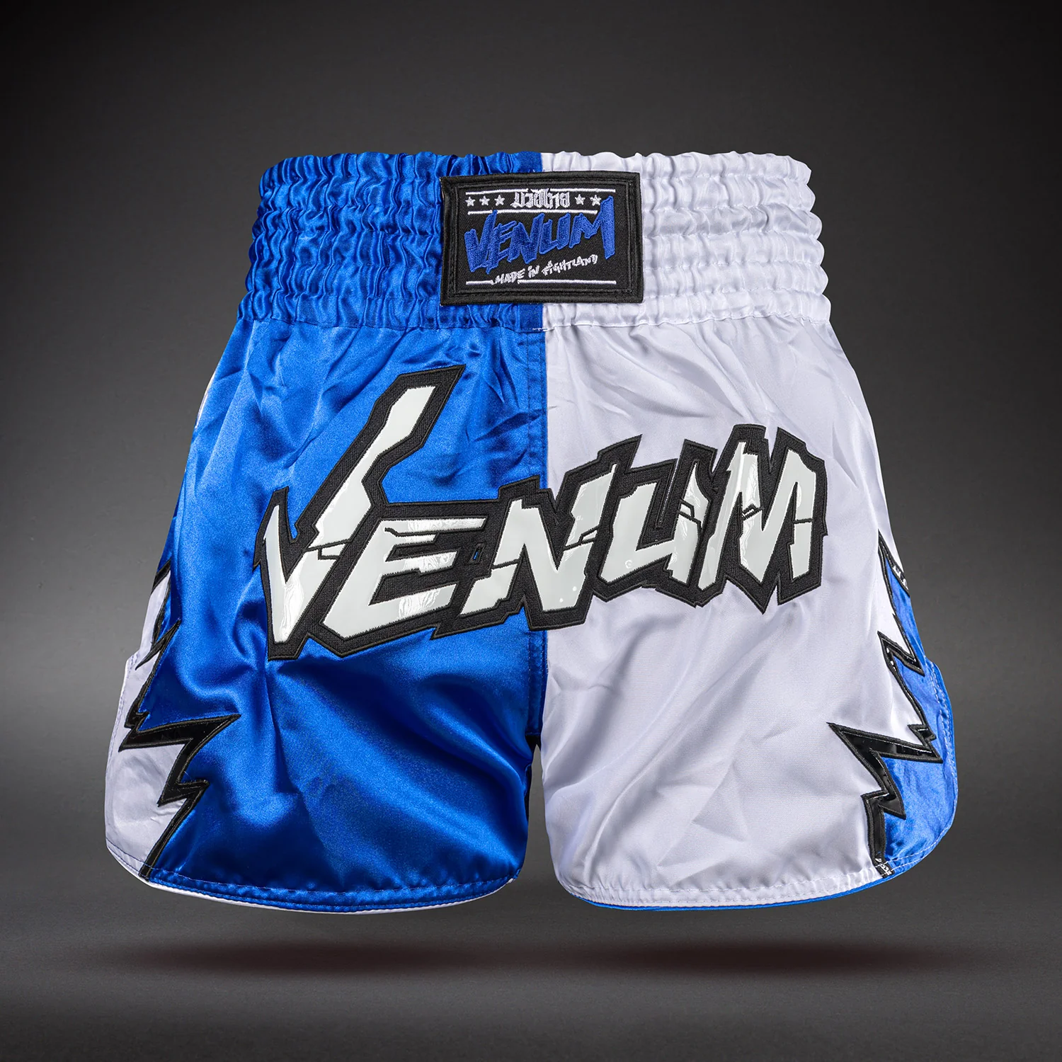 Venum Inferno 2.0 Pantalones Cortos de Muay Thai - Blanco/Azul