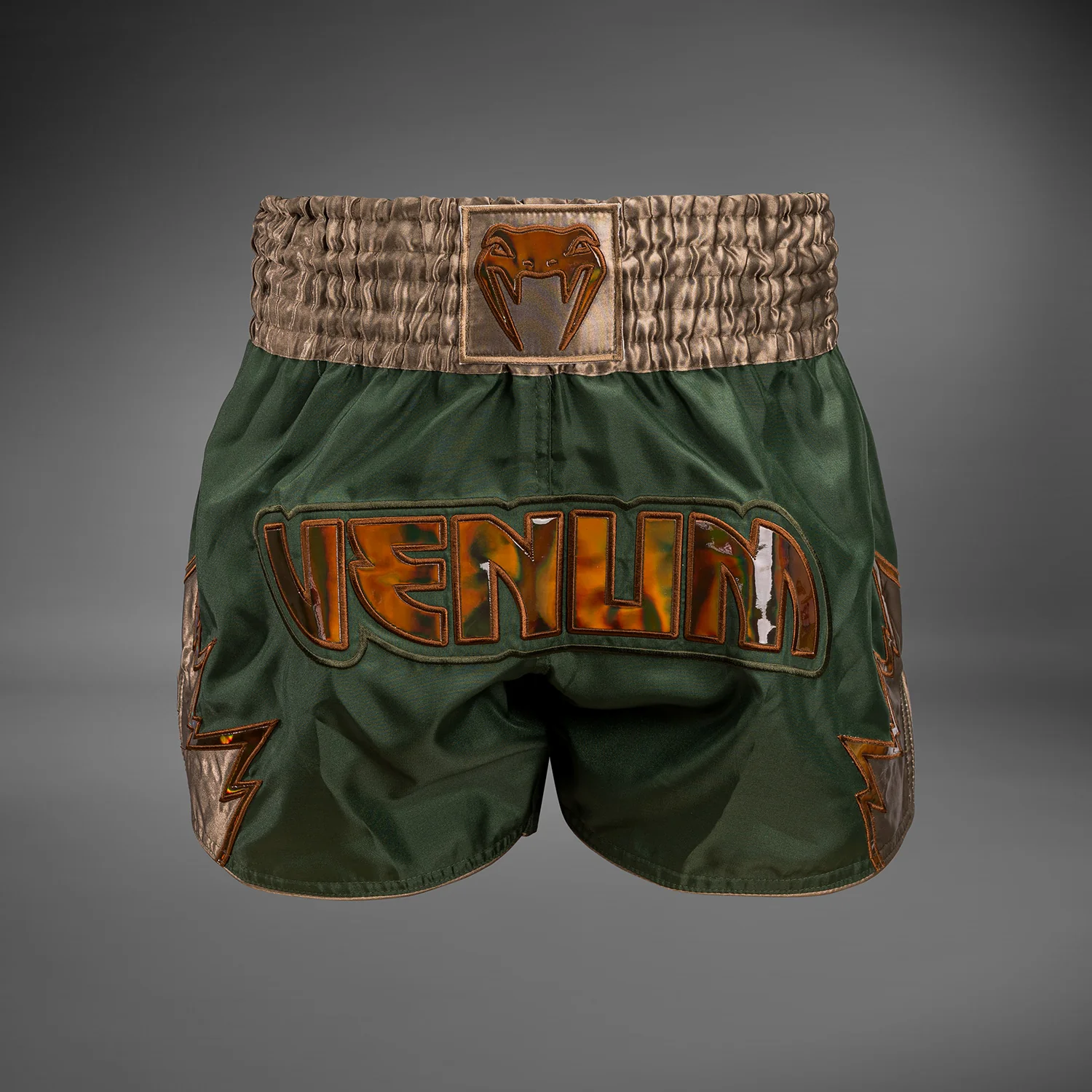 Venum Inferno Pantalones cortos de Muay Thai - Caqui/Bronce