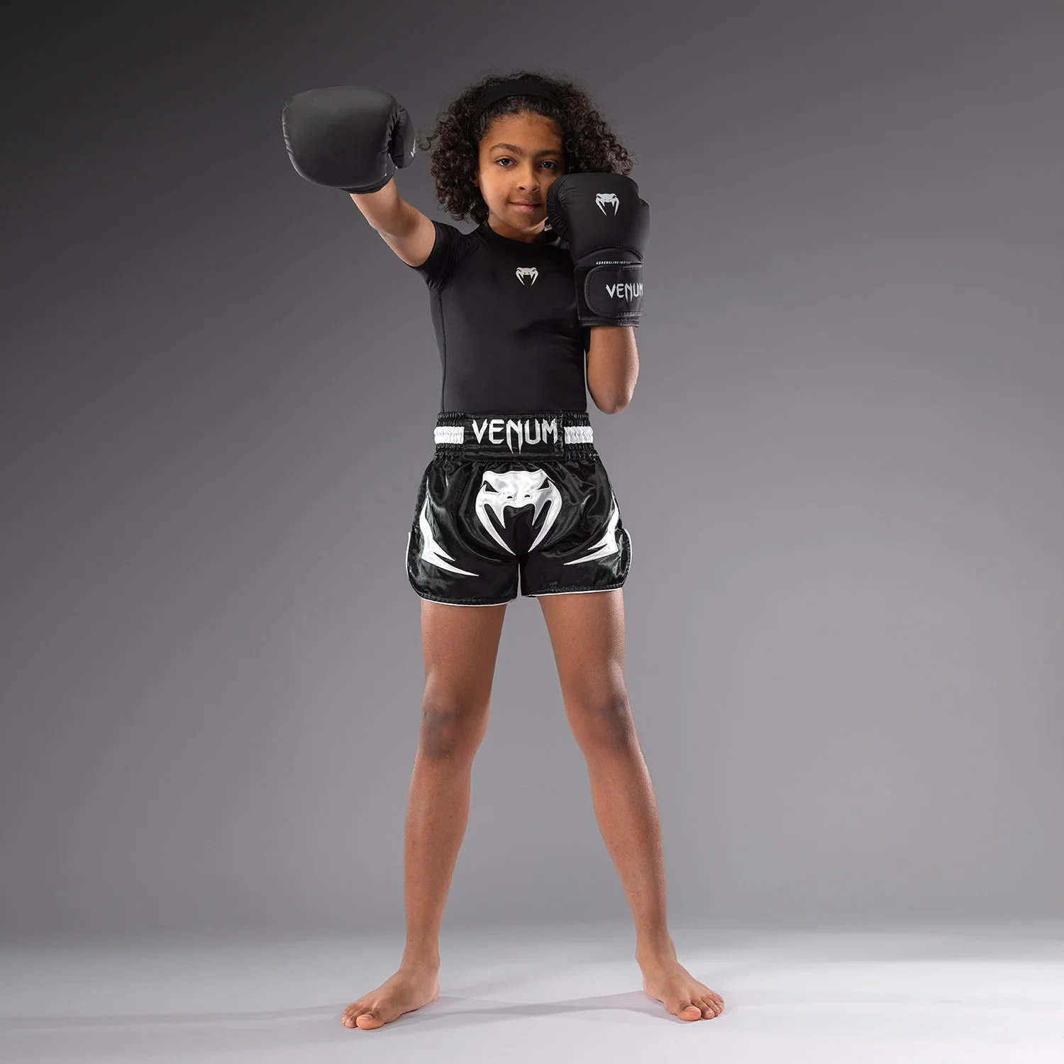 Venum Inferno Pantalones de Thai para Niños - Negro - Image 4
