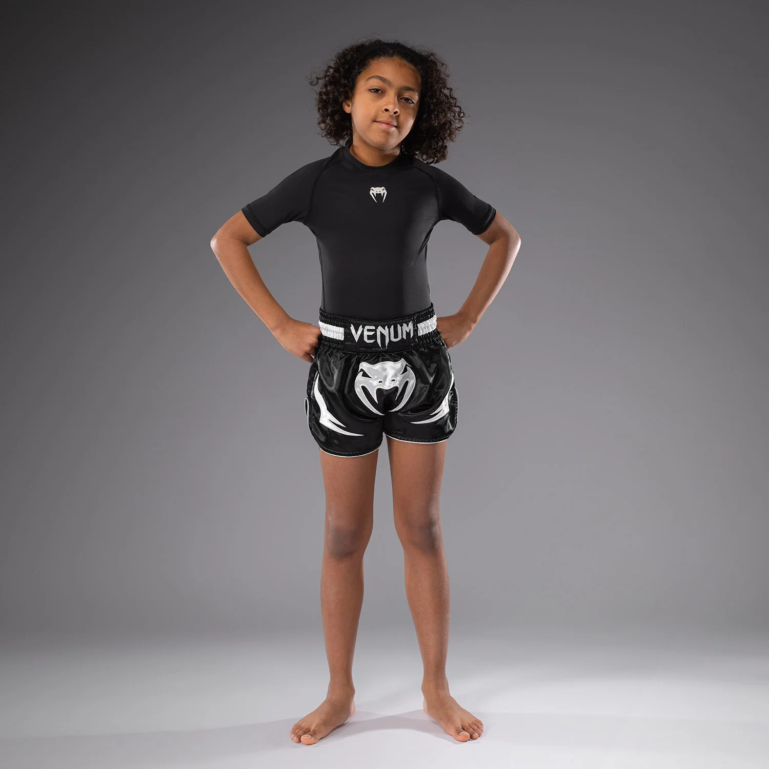 Venum Inferno Pantalones de Thai para Niños - Negro - Image 5