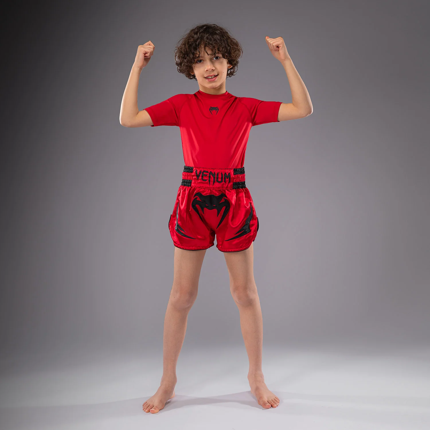 Venum Inferno Pantalones de Thai para Niños - Rojo Cereza - Image 3