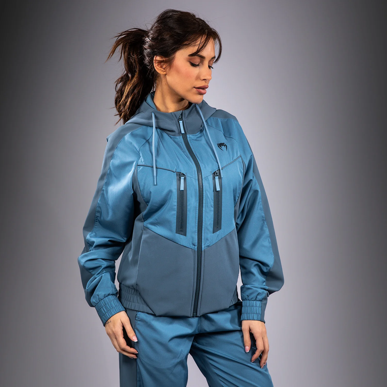 Venum Laser 3.0 Chaqueta de chándal para mujer - Azul Pacífico - Image 4
