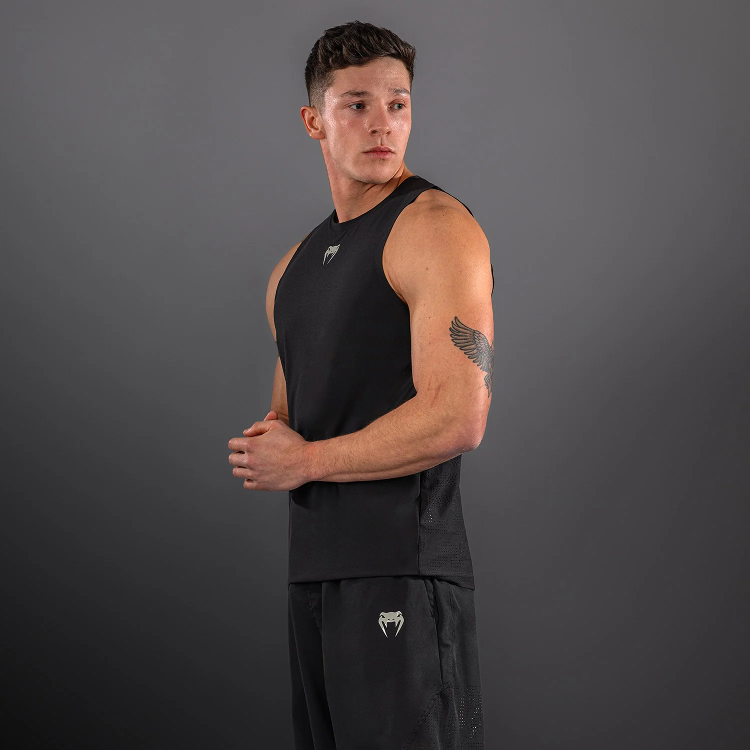 Venum Lazer Camiseta de Tirantes - Negro/Gris - Image 4