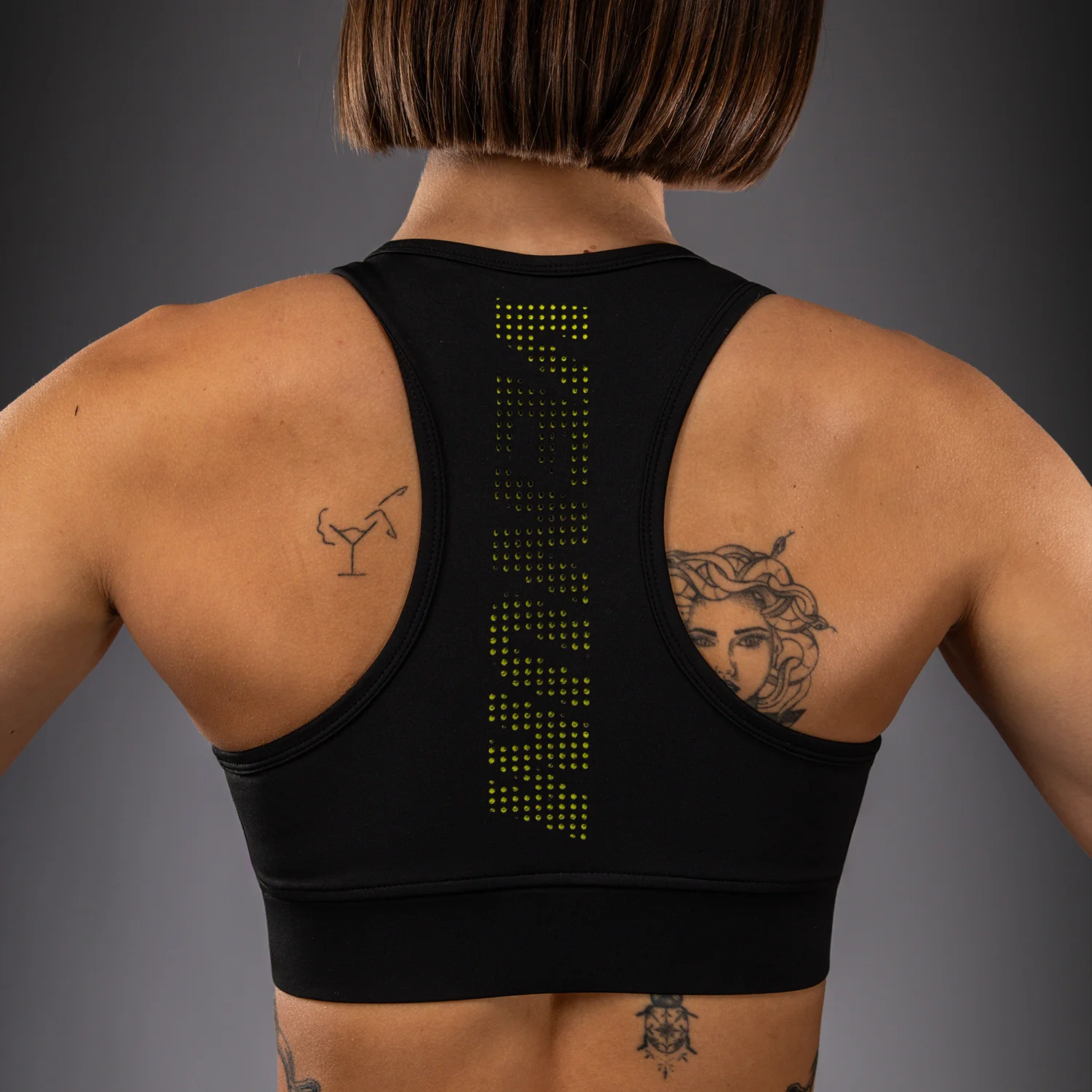 Venum Lazer Sujetador Deportivo Para Mujer - Negro/Amarillo - Image 5
