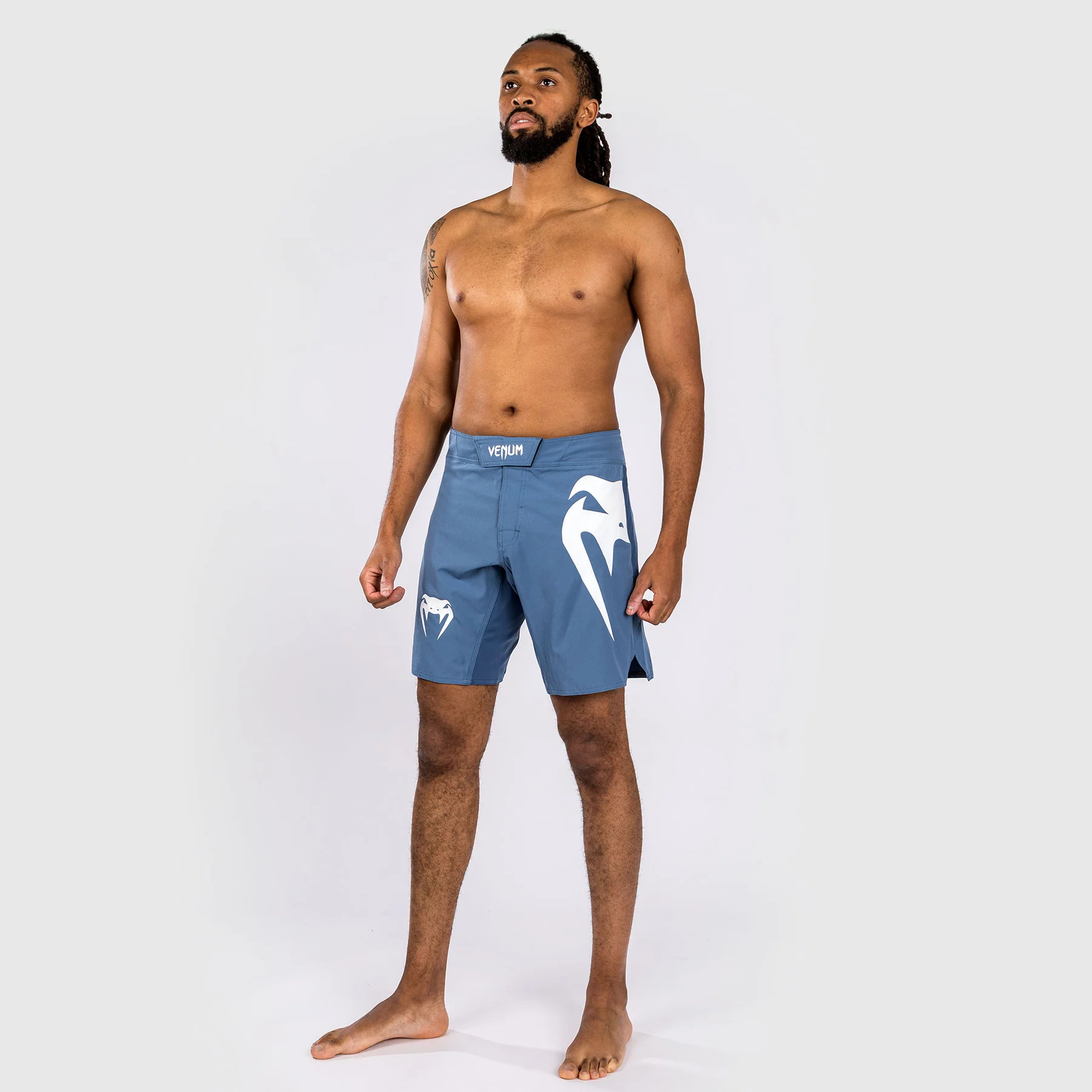 Venum Light 5.0 Pantalones cortos de lucha - Azul/Blanco - Image 2