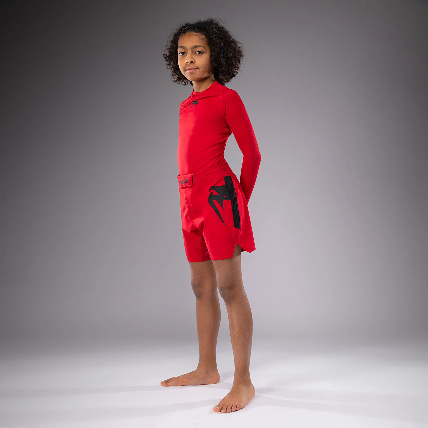 Venum Light Pantalón corto infantil Fight - Rojo cereza - Image 6