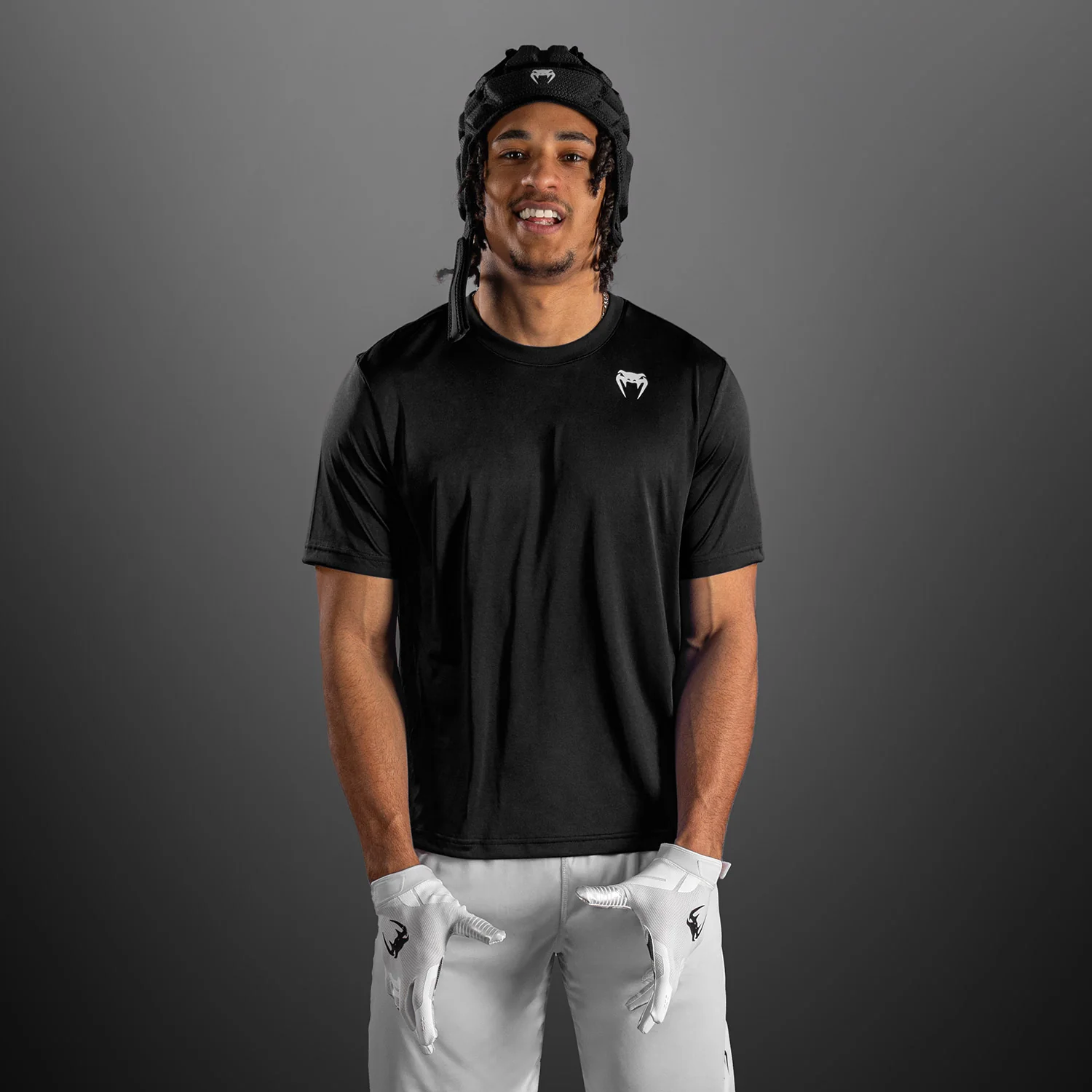 Venum Lineup Camiseta de Manga Corta - Negro/Blanco
