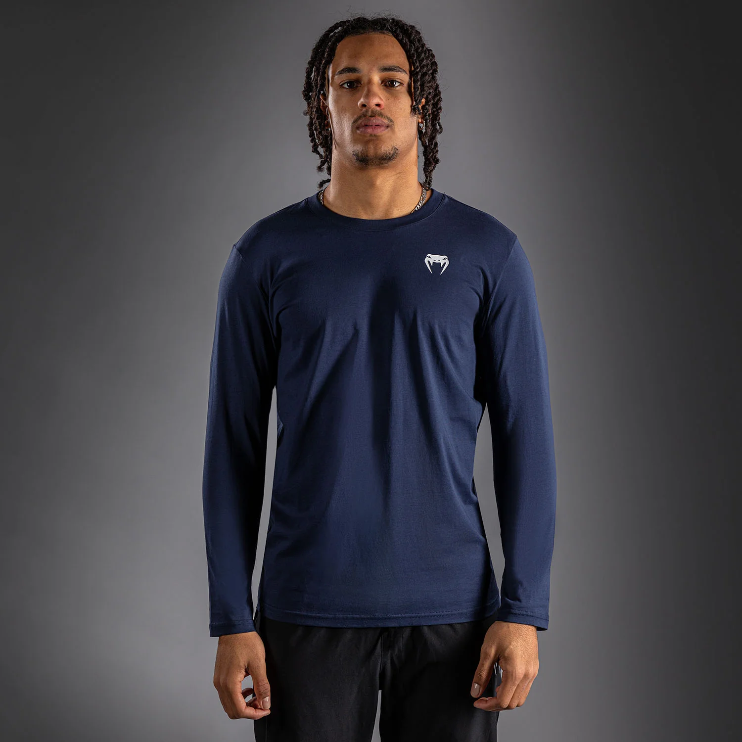 Venum Lineup Camiseta Manga Larga - Azul Marino/Azul/Blanco