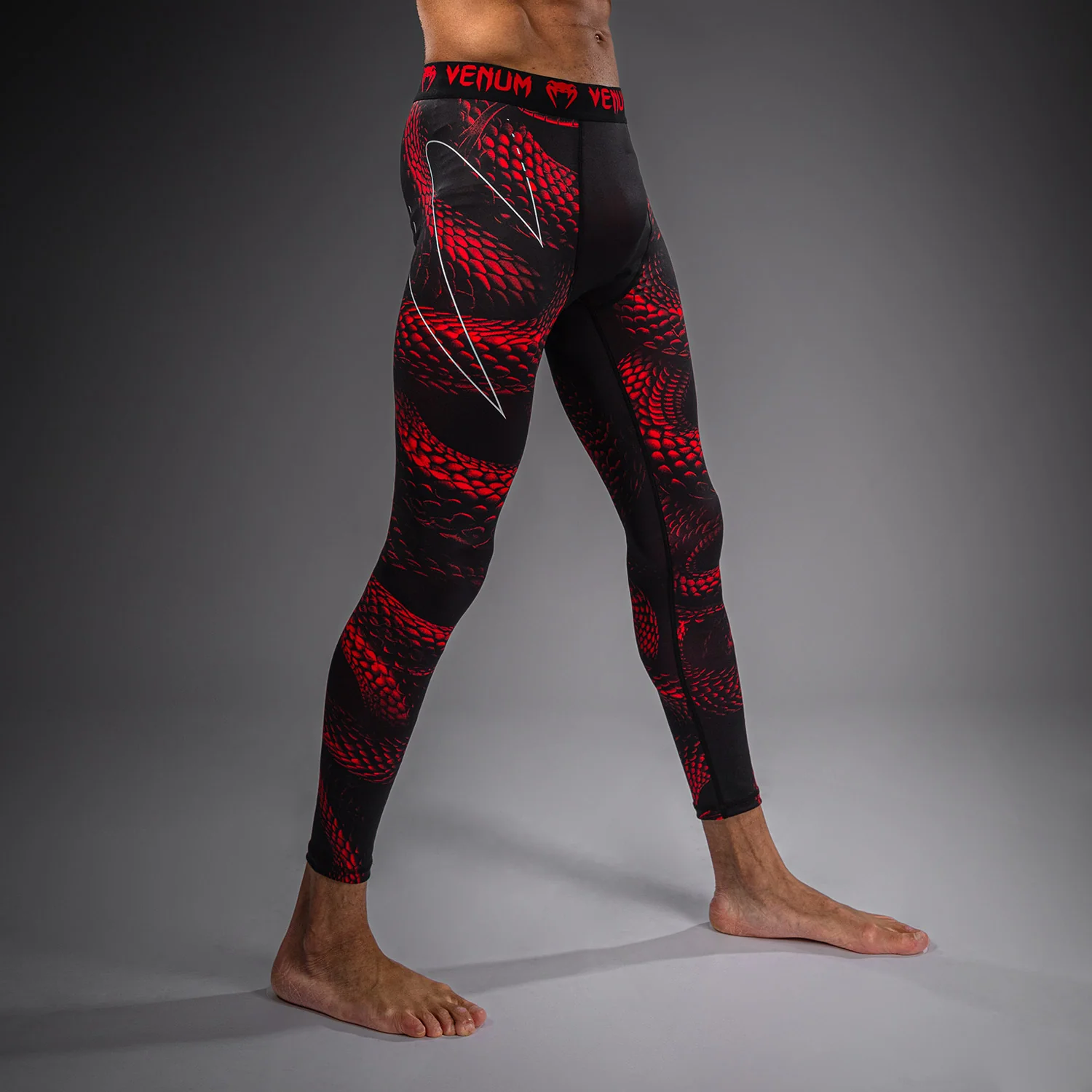 Venum Matupa Spats - Negro/Rojo/Plata - Image 2