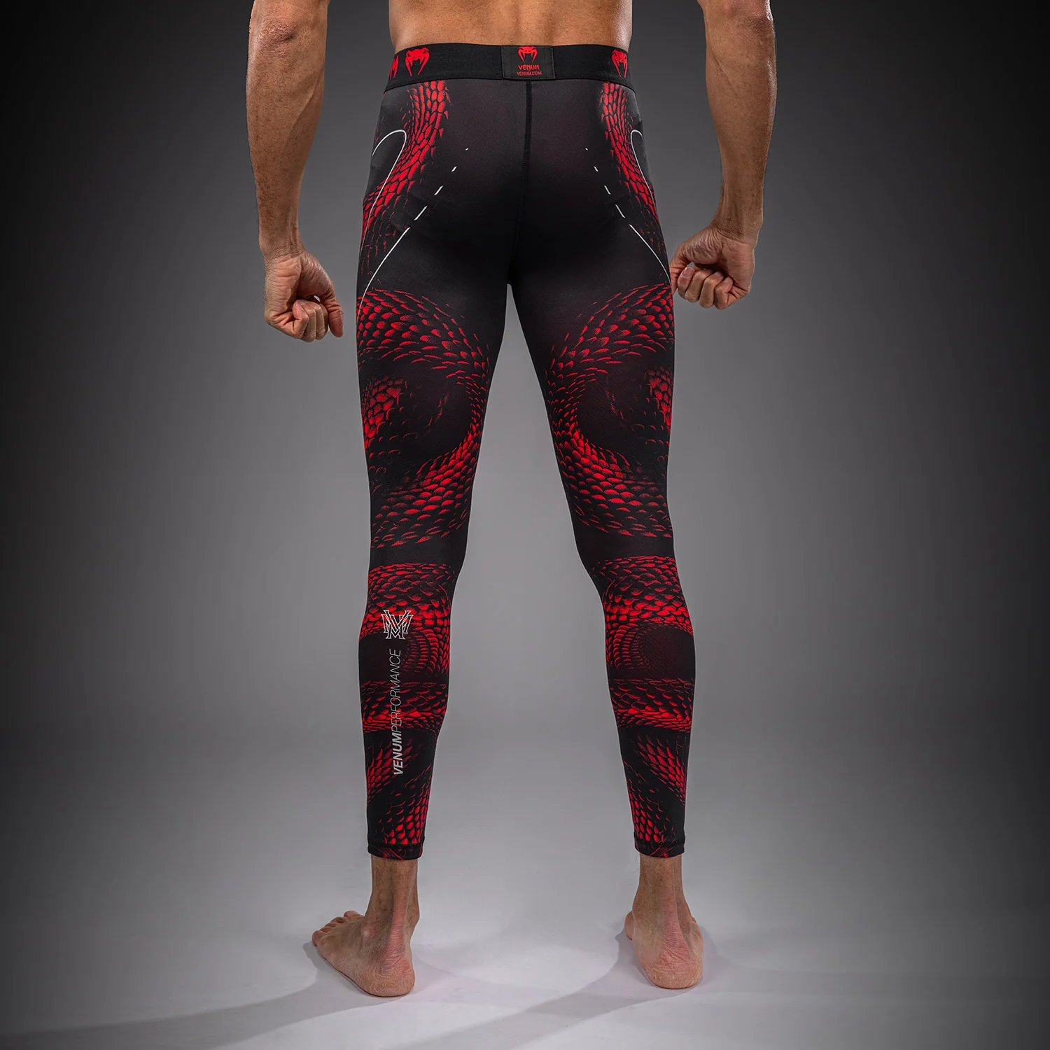 Venum Matupa Spats - Negro/Rojo/Plata - Image 3