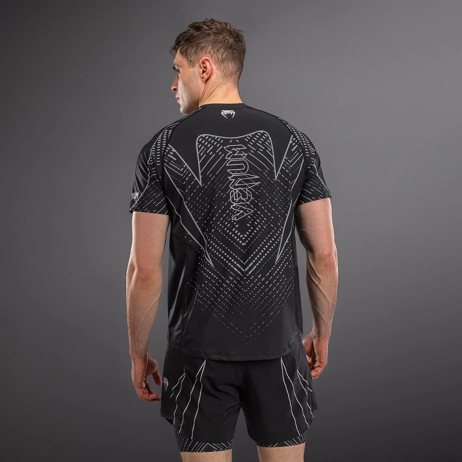 Venum Midnight Fury Dry Tech – Negro/Gris/Plata - Image 4