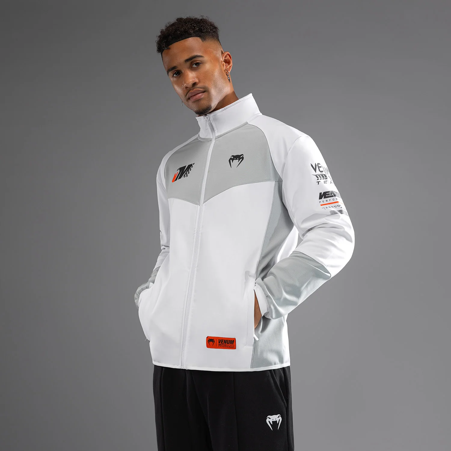 Venum Motorsport Chaqueta Softshell - Blanco Nieve - Image 2
