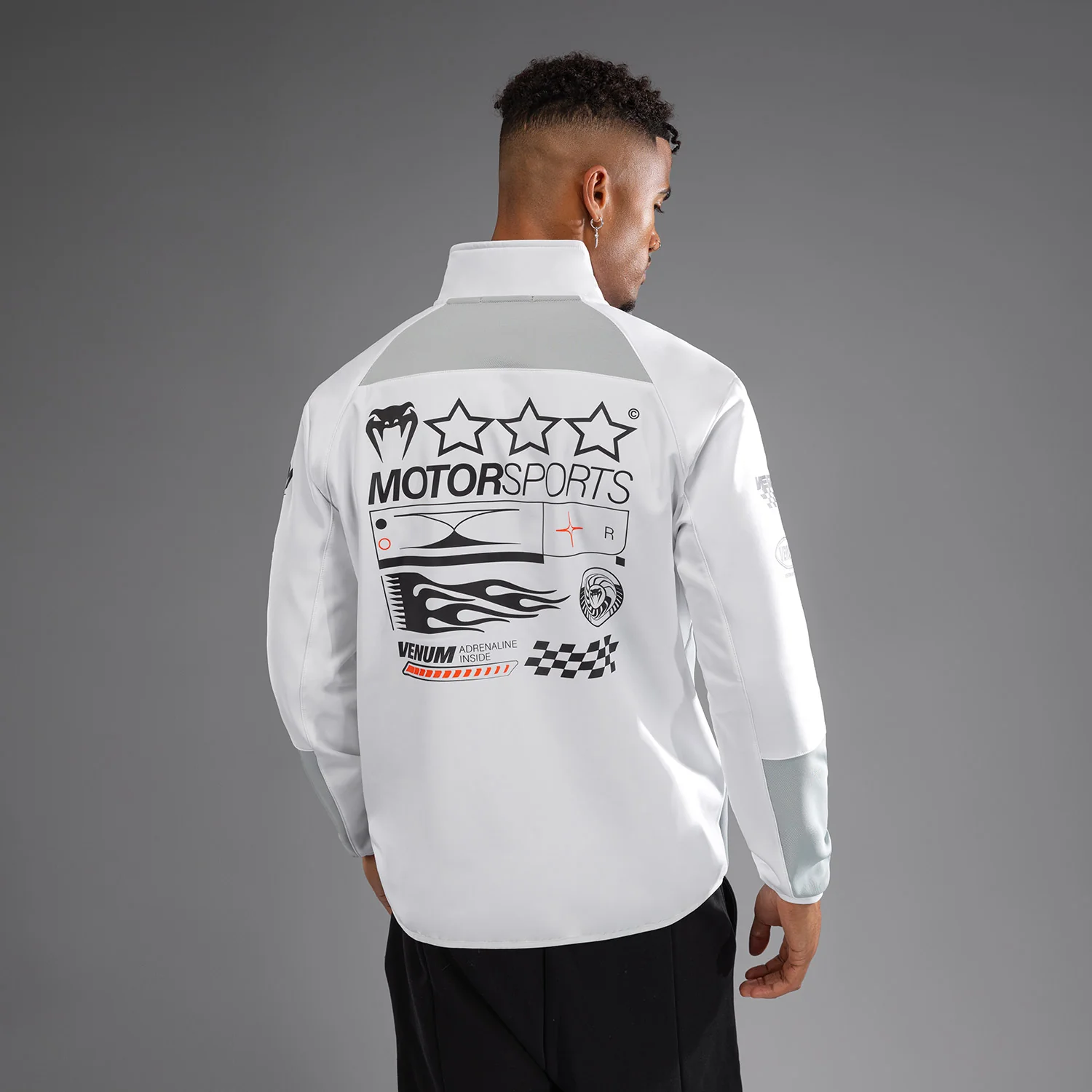 Venum Motorsport Chaqueta Softshell - Blanco Nieve - Image 3
