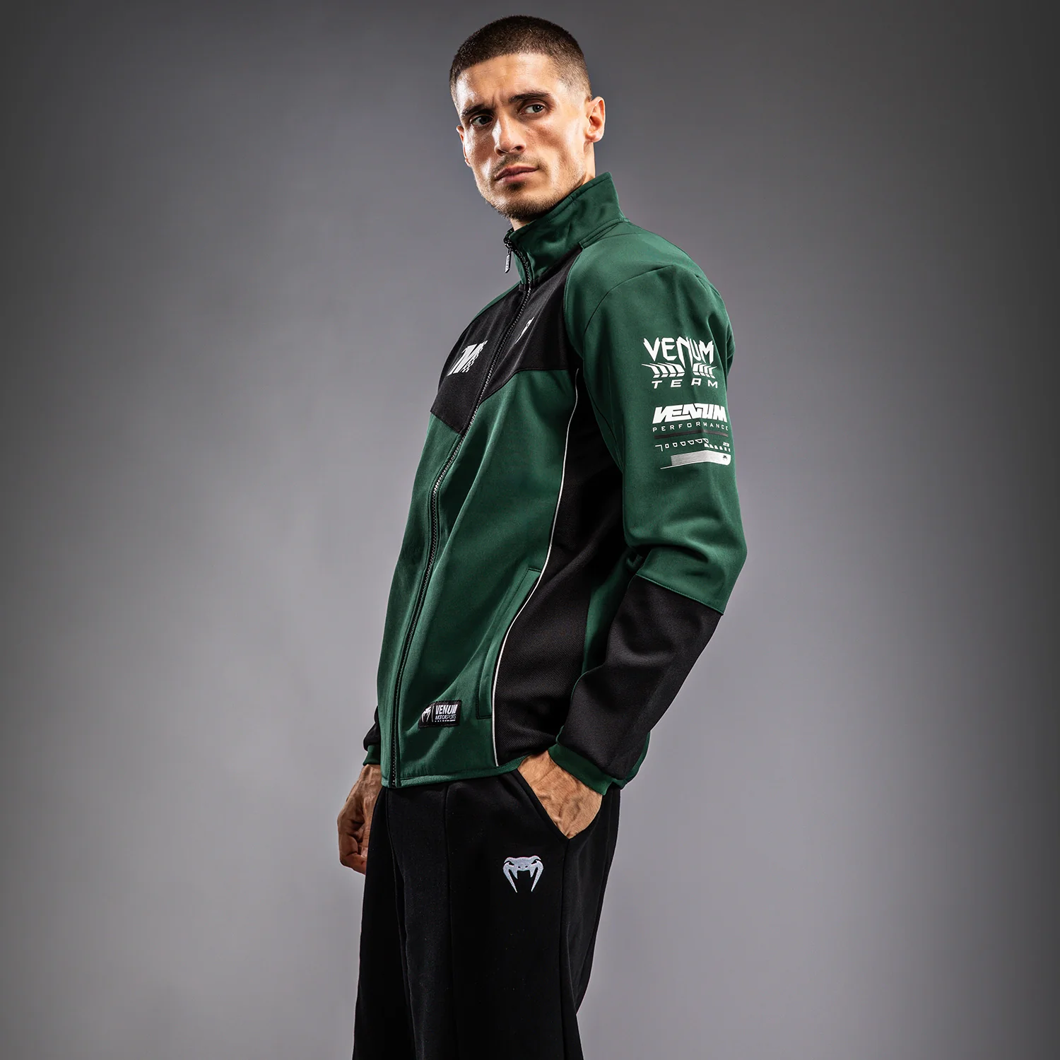 Venum Motorsport Chaqueta Softshell - Bosque Profundo - Image 3