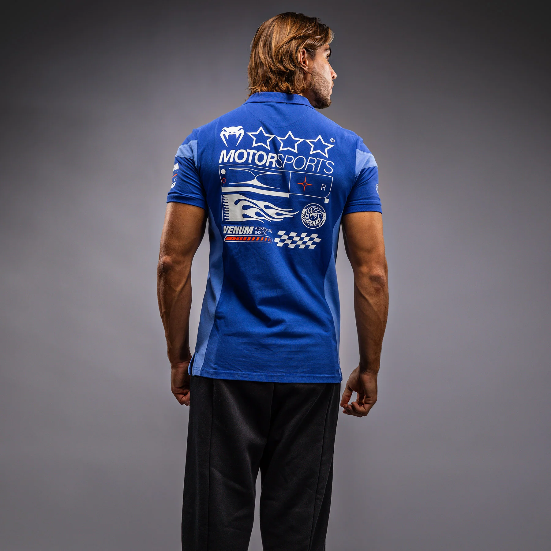 Venum Motorsport Polo de Algodón - Azul Real
