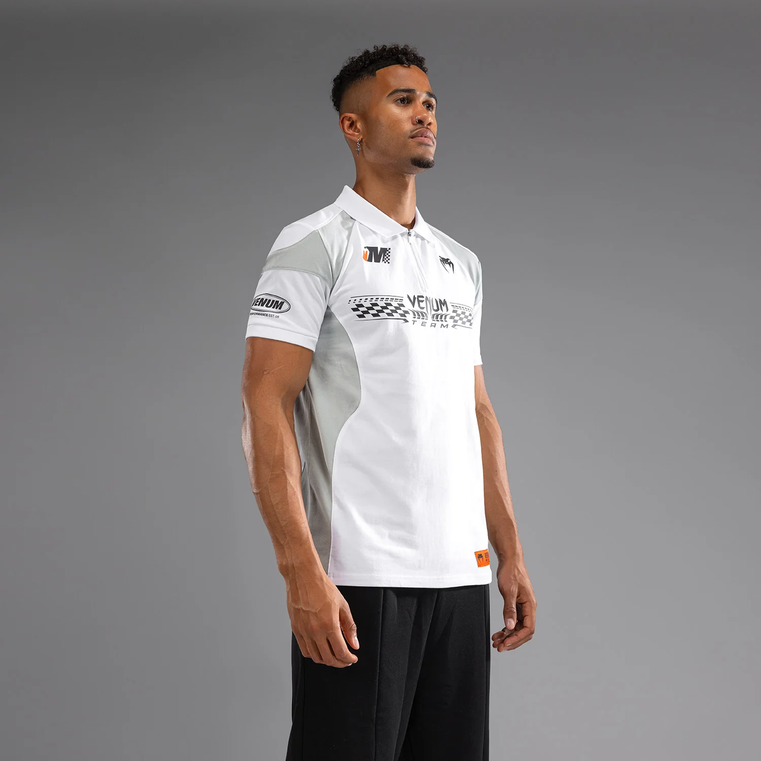 Venum Motorsport Polo de Algodón - Blanco Nieve - Image 3