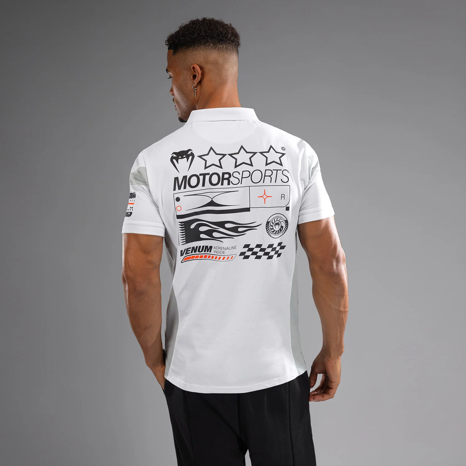 Venum Motorsport Polo de Algodón - Blanco Nieve - Image 5