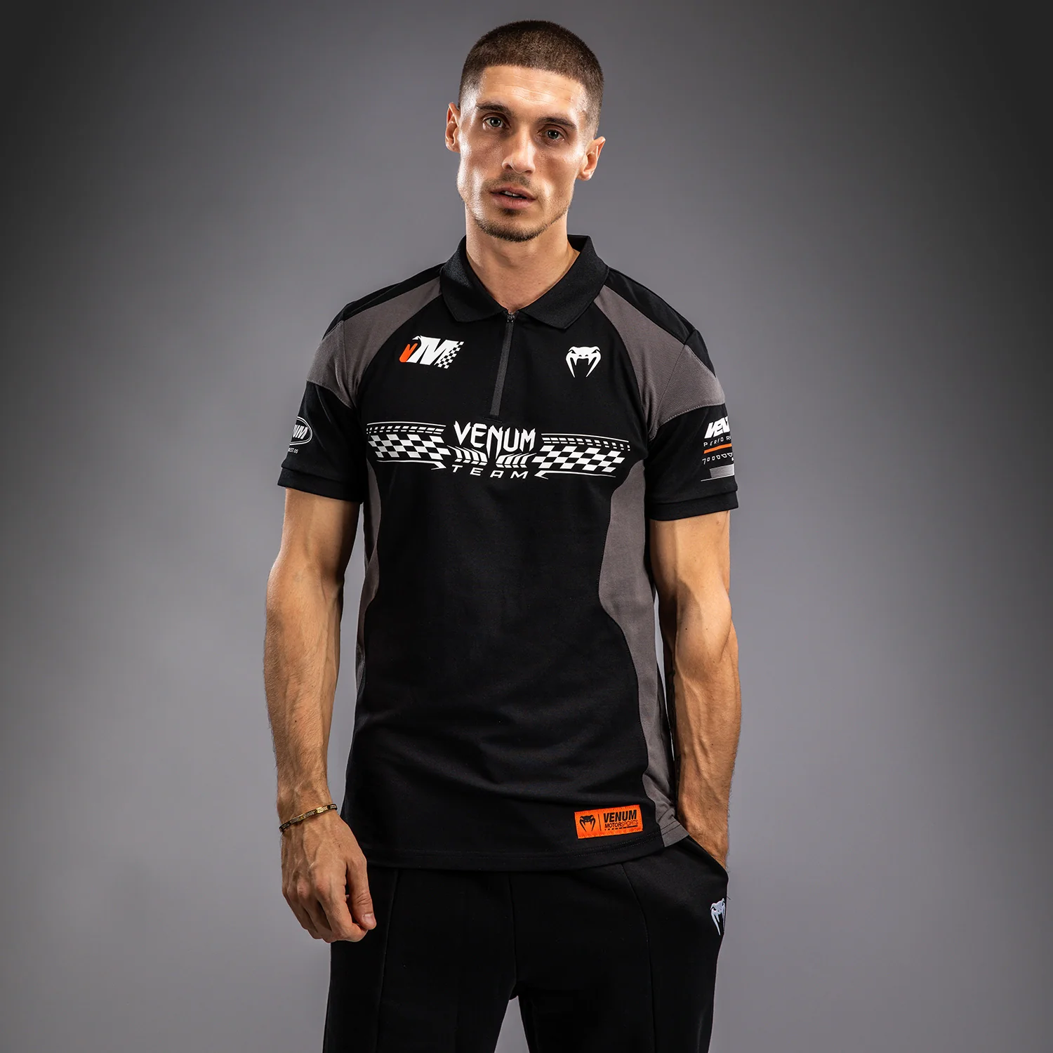 Venum Motorsport Polo de Algodón - Negro Profundo - Image 2