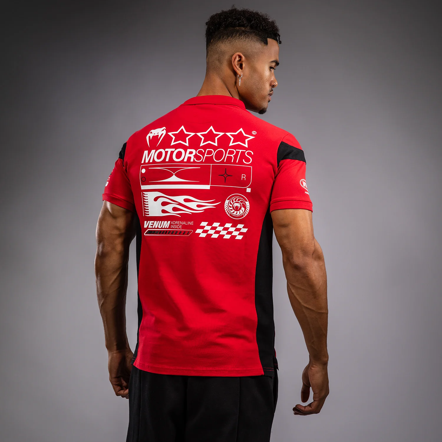 Venum Motorsport Polo de Algodón - Rojo de Corredor