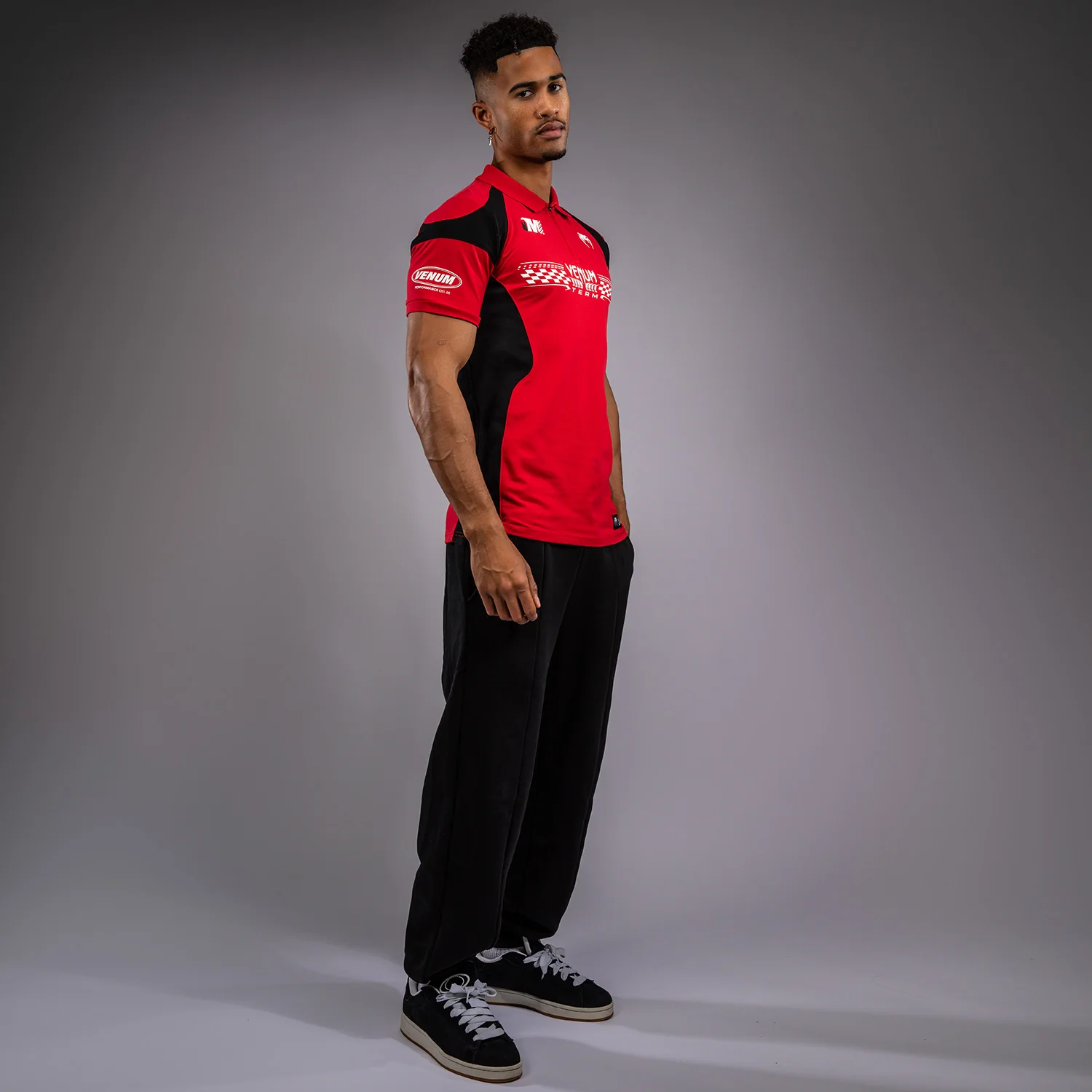 Venum Motorsport Polo de Algodón - Rojo de Corredor - Image 4