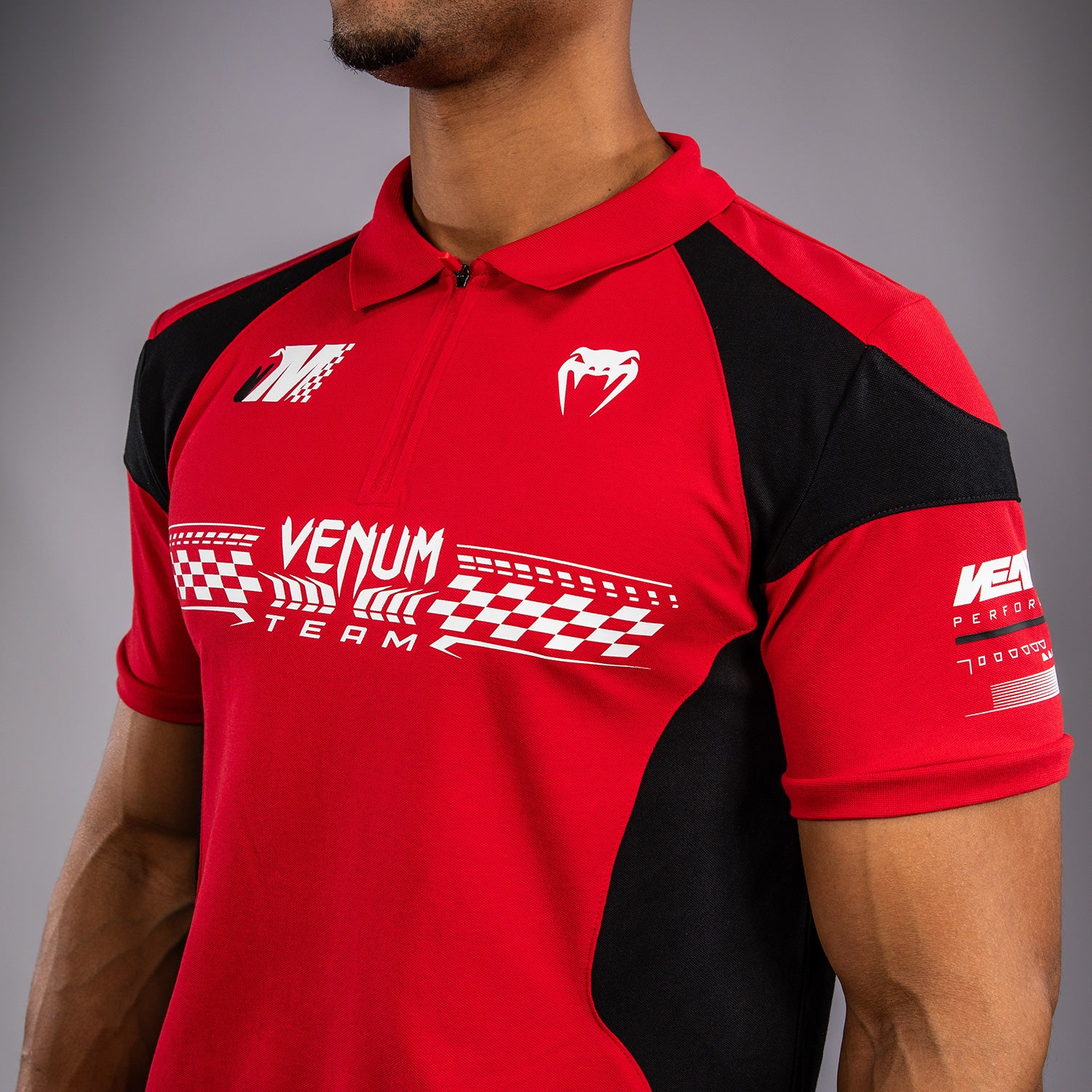 Venum Motorsport Polo de Algodón - Rojo de Corredor - Image 5
