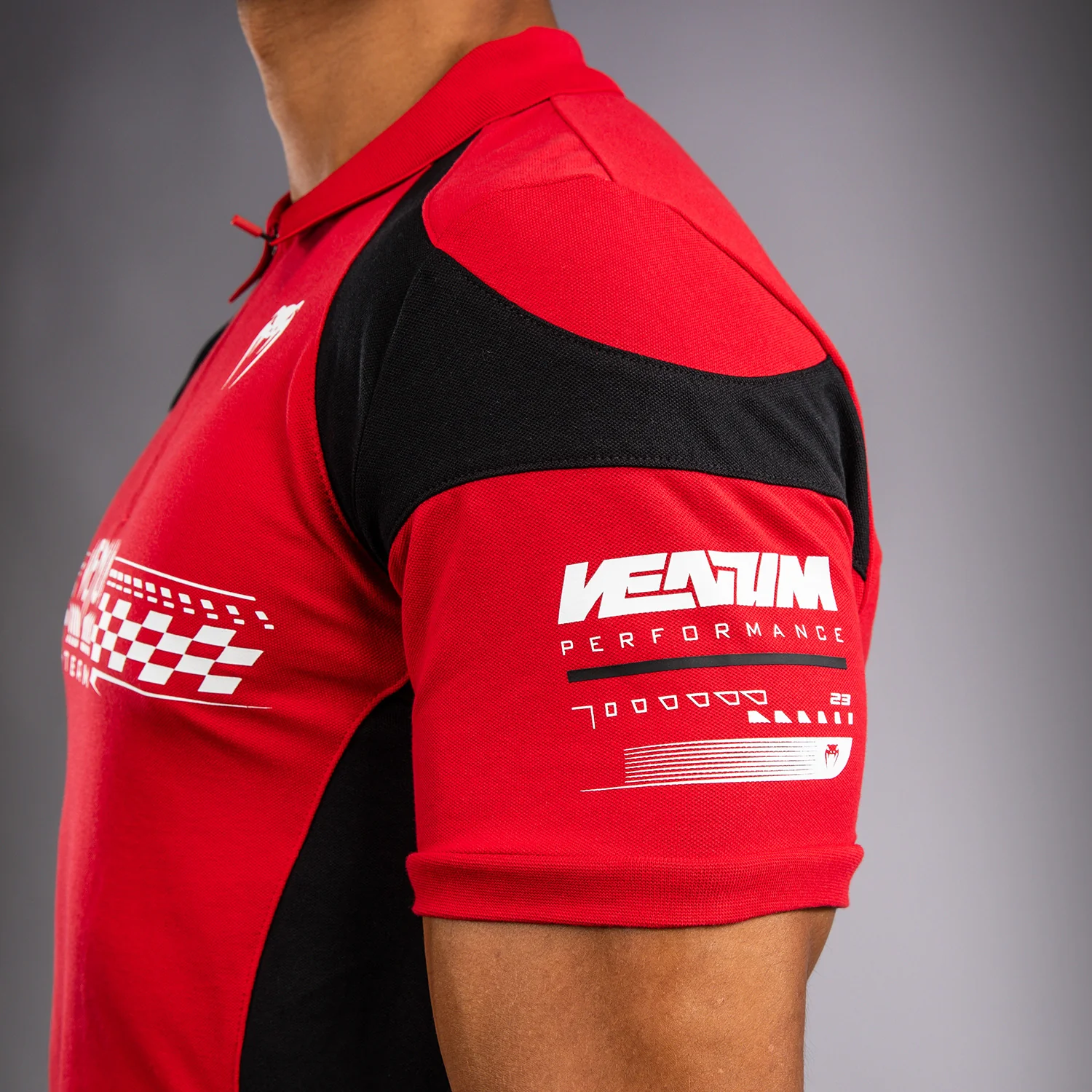 Venum Motorsport Polo de Algodón - Rojo de Corredor - Image 6