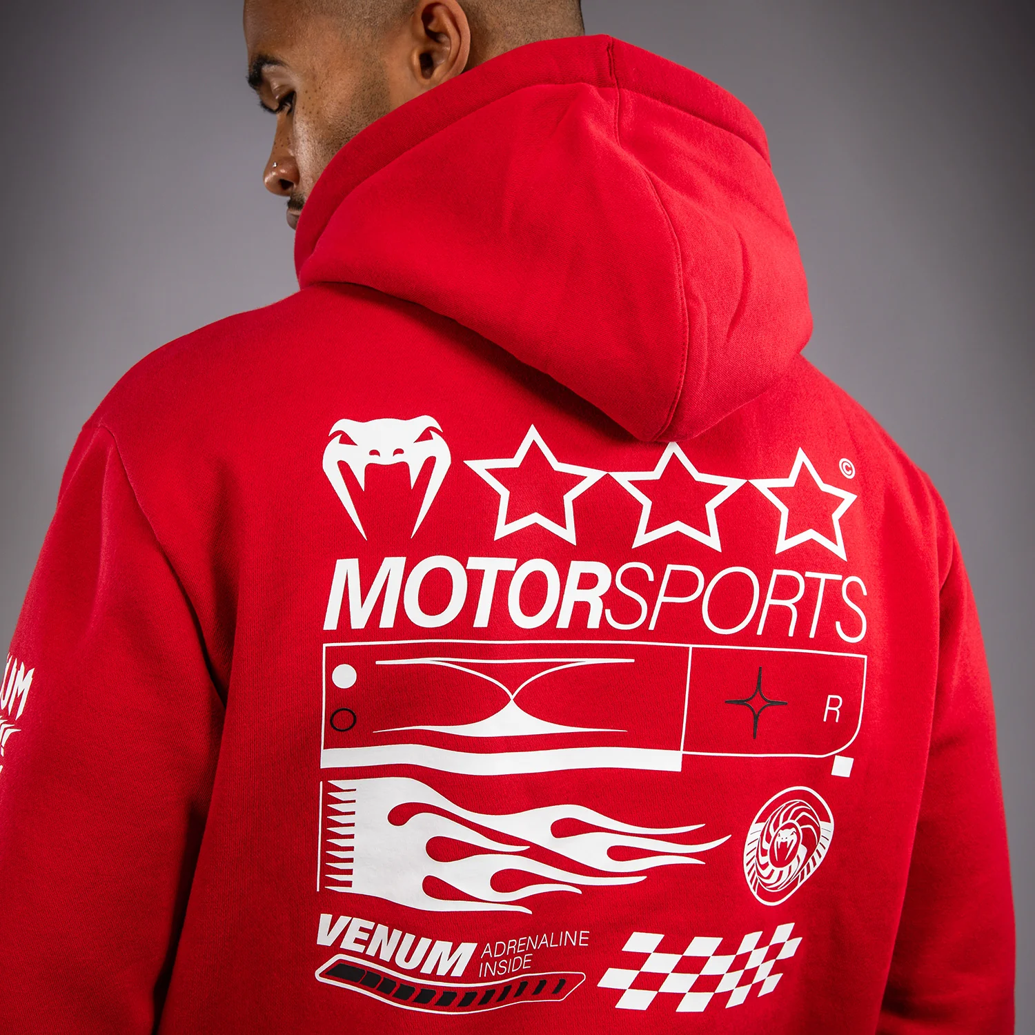 Venum Motorsport Sudadera con Capucha - Rojo Racer - Image 10