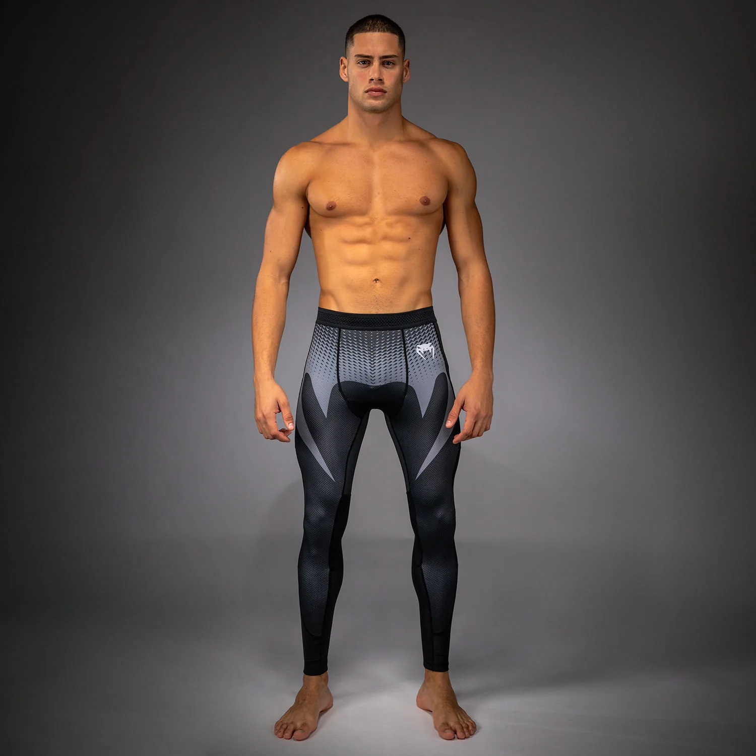 Venum No Gi Pantalones Ajustados - Negro/Gris Plata