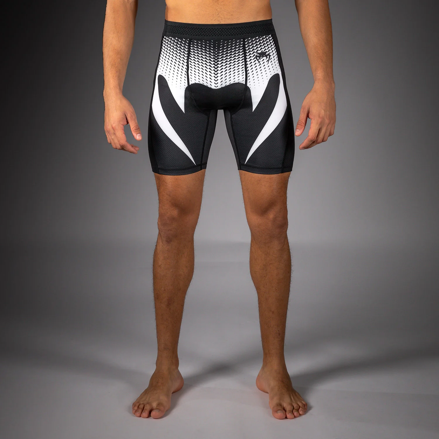 Venum No Gi Pantalones Cortos Vale Tudo - Negro/Blanco