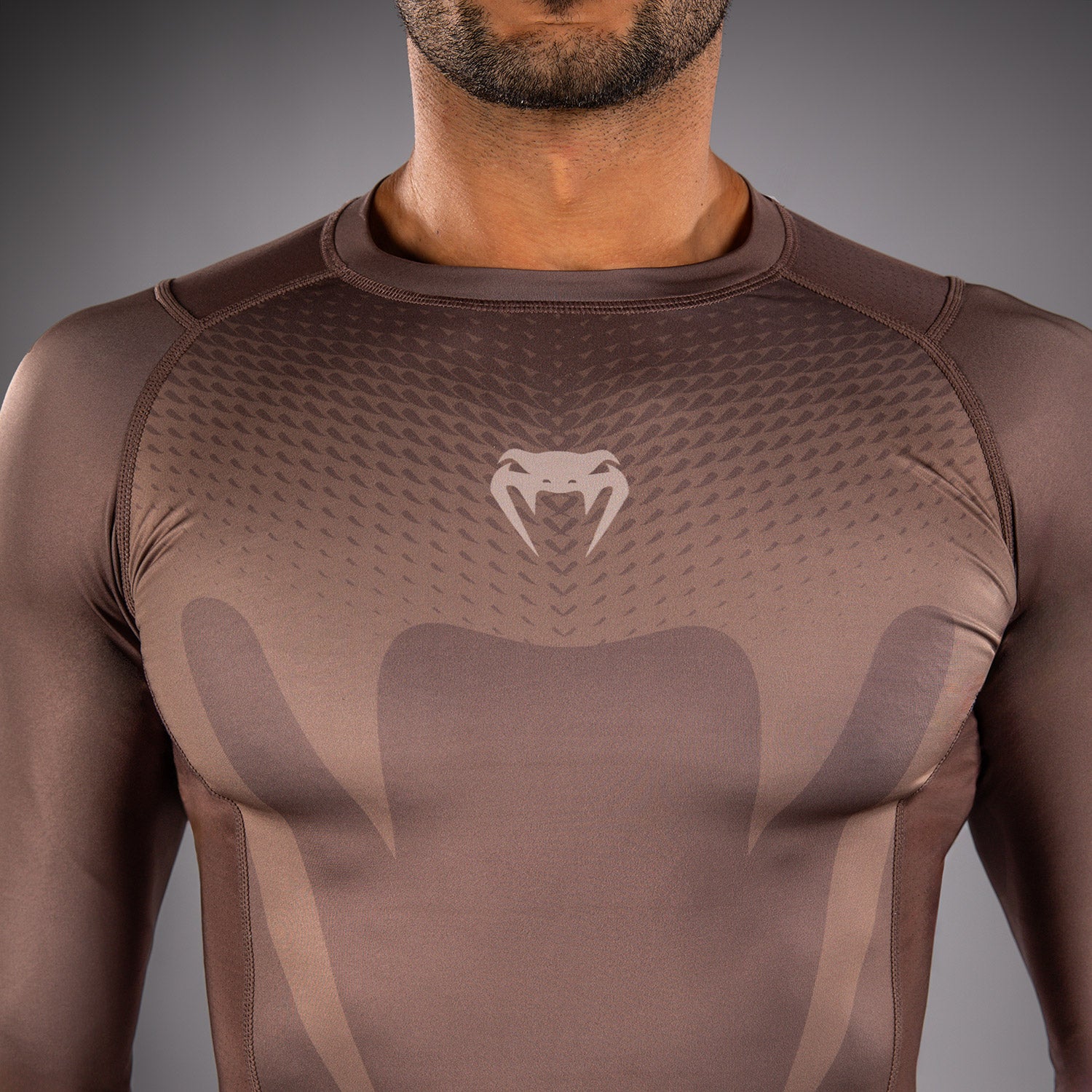 Venum No Gi Rashguards - Marrón Chocolate - Image 4