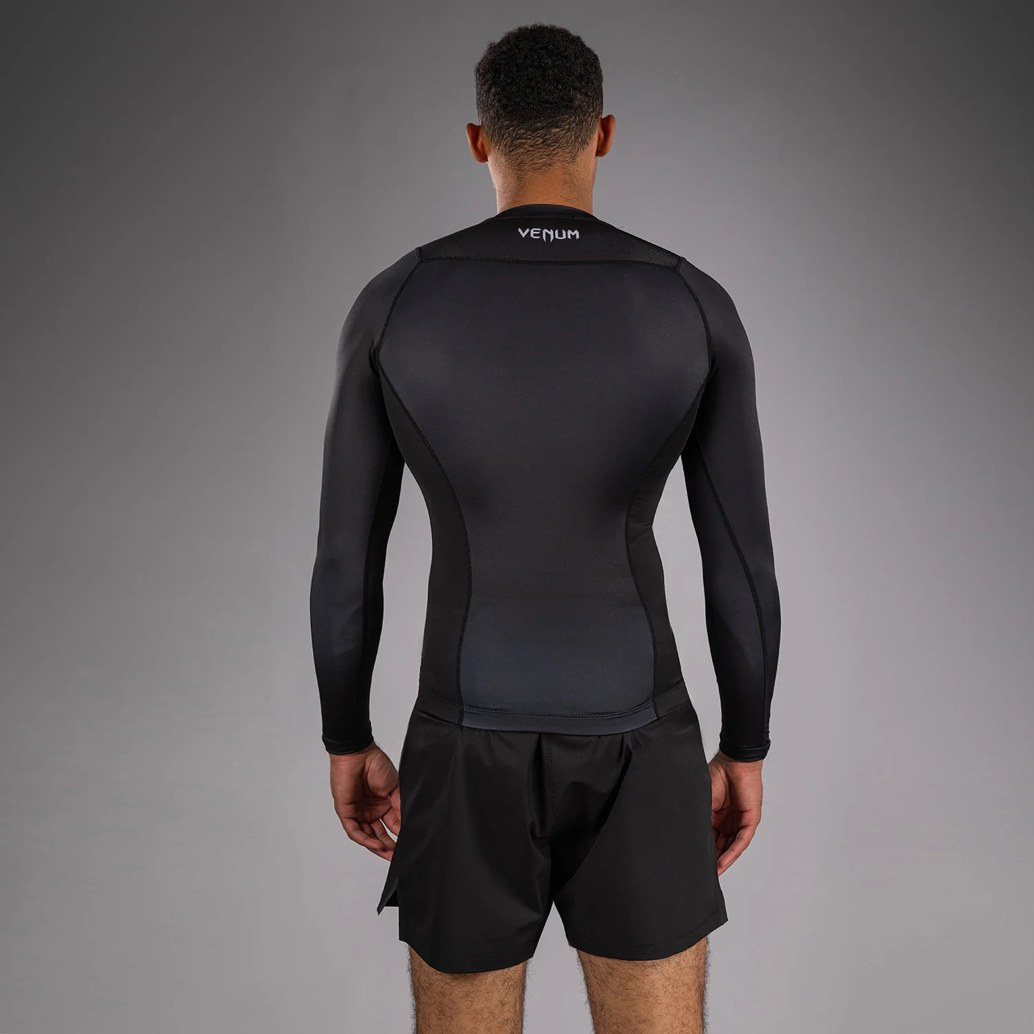 Venum No Gi Rashguards - Negro/Blanco - Image 3