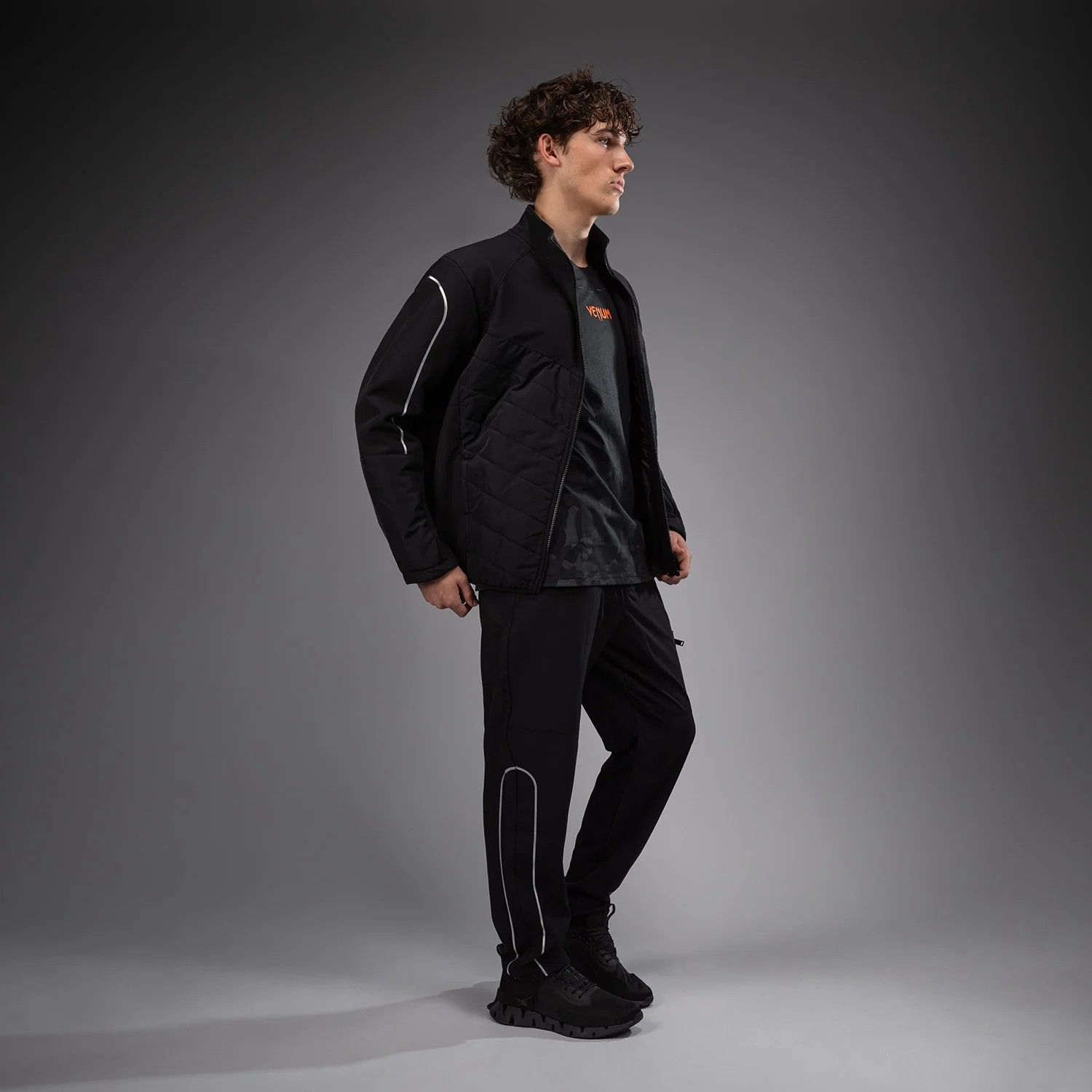 Venum Paddock Chaqueta Softshell Manga Larga - Negro - Image 2