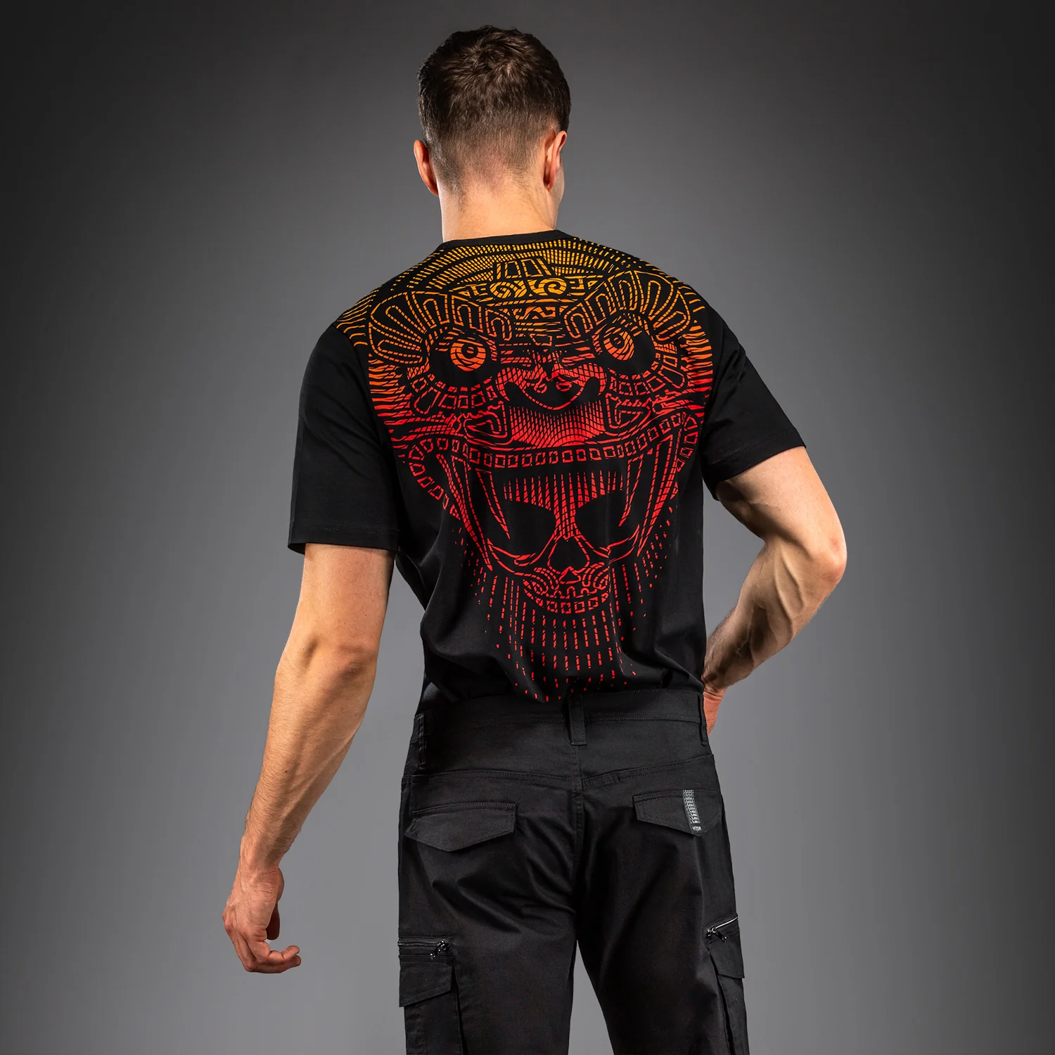 Venum Quetzal Fury Camiseta - Negro/Rojo Fury/Mandarina - Image 2