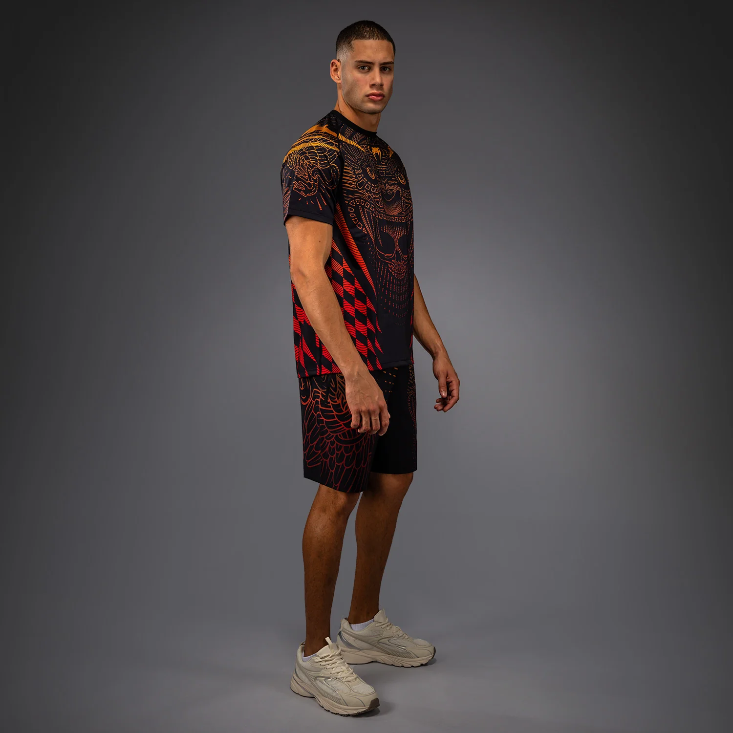 Venum Quetzal Fury Dry-Tech Camiseta - Negro/Rojo Fury/Mandarina - Image 6