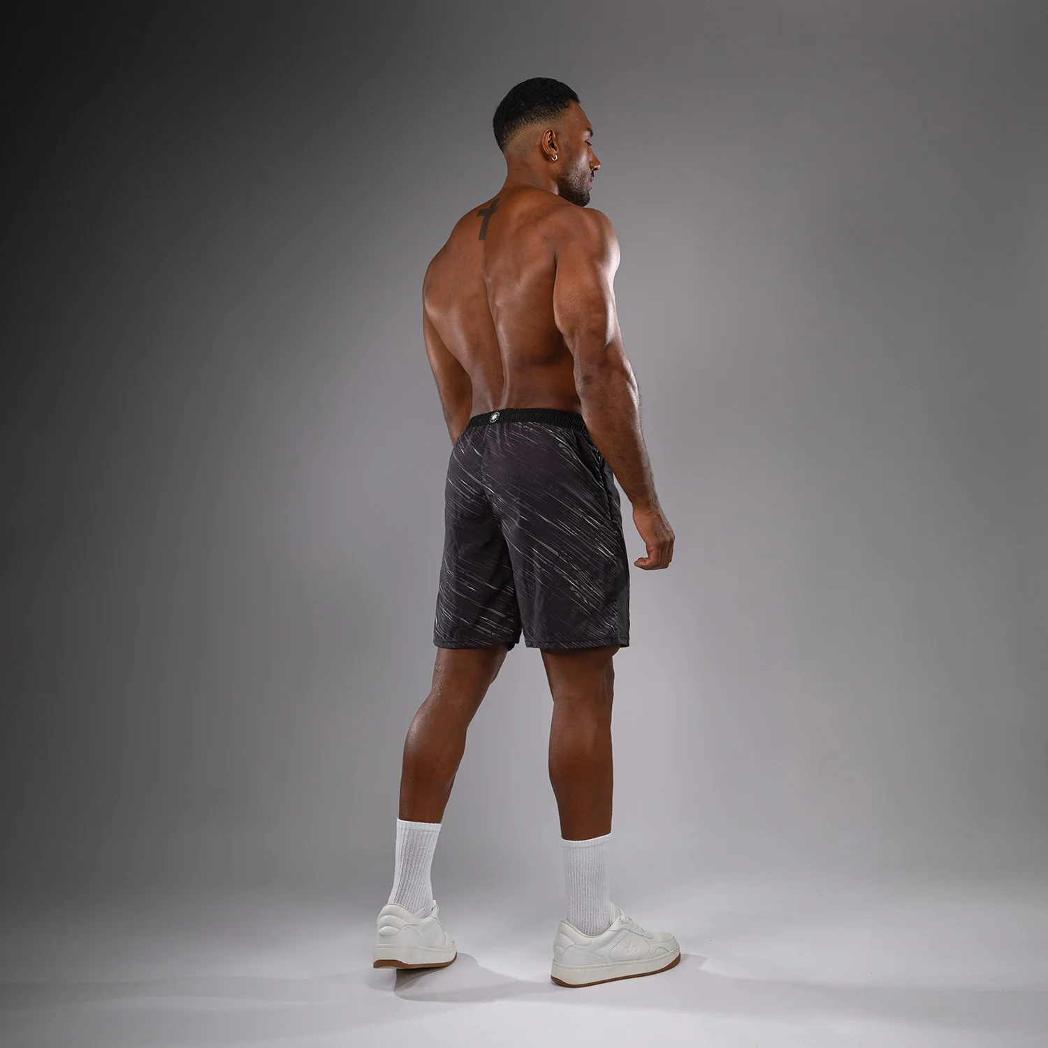 Venum Rapid Pantalones Cortos de Entrenamiento - Negro/Gris Tormenta - Image 4