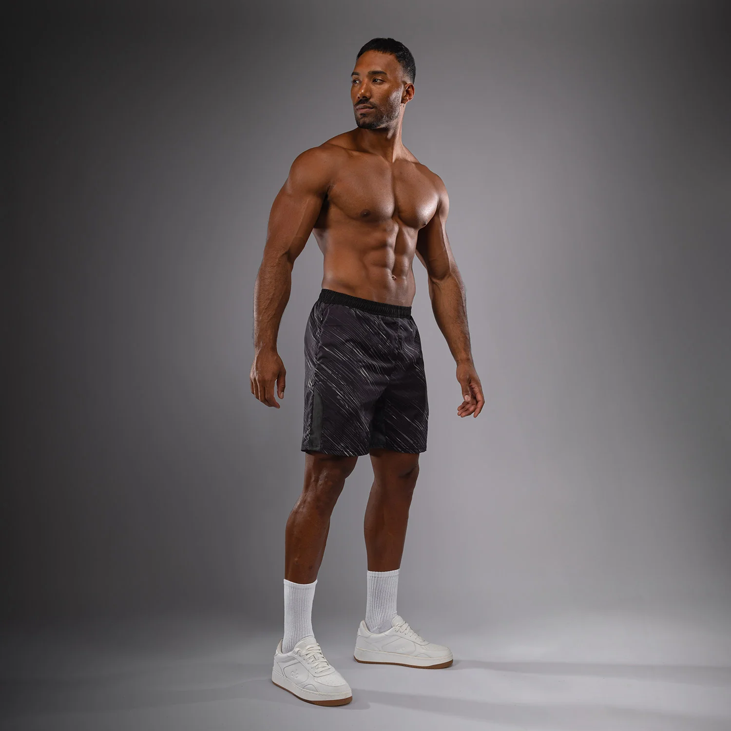 Venum Rapid Pantalones Cortos de Entrenamiento - Negro/Gris Tormenta - Image 5