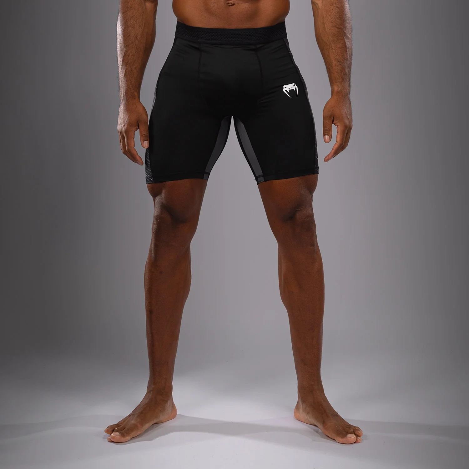 Venum Rapid Pantalones Cortos Vale Tudo - Negro/Gris Tormenta
