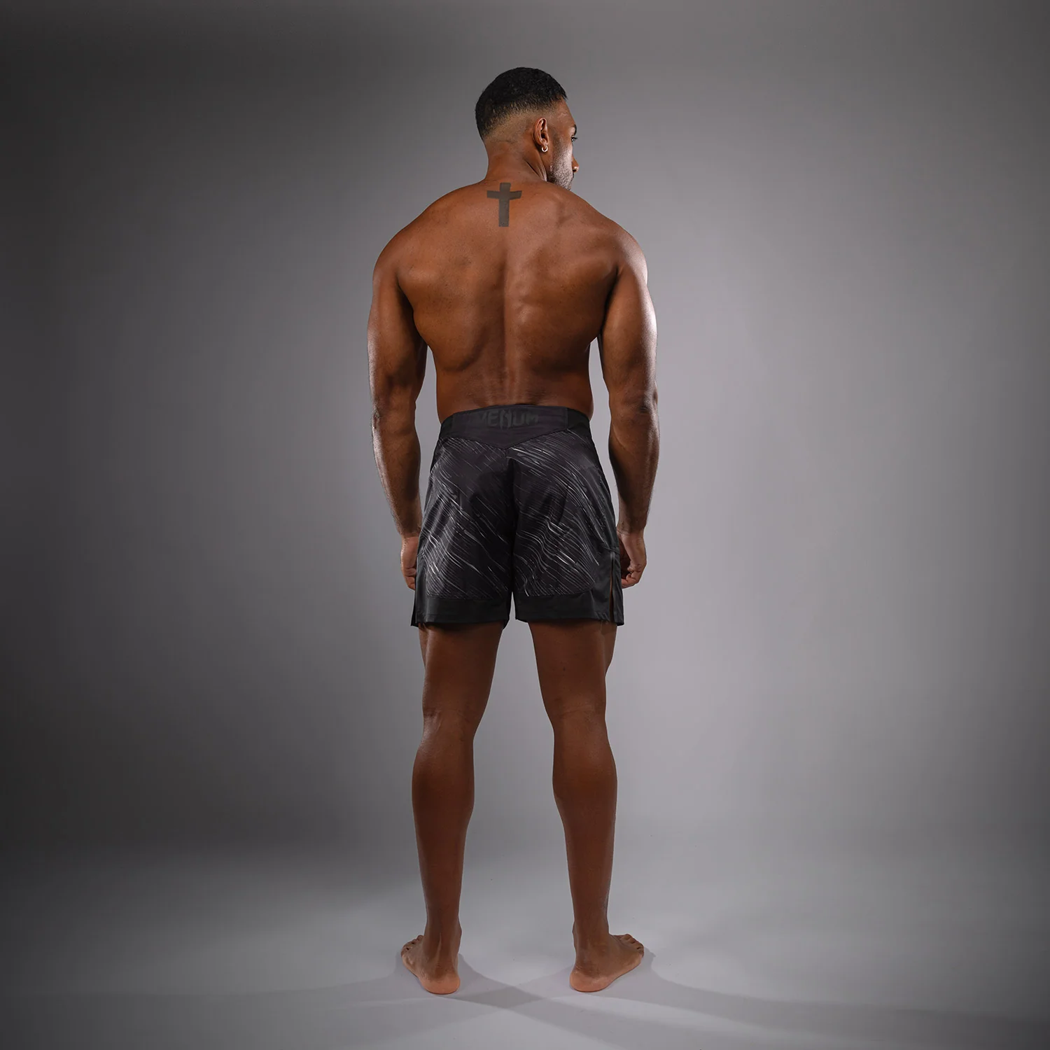 Venum Rapid Light Pantalones de Lucha - Negro/Gris Tormenta - Image 3