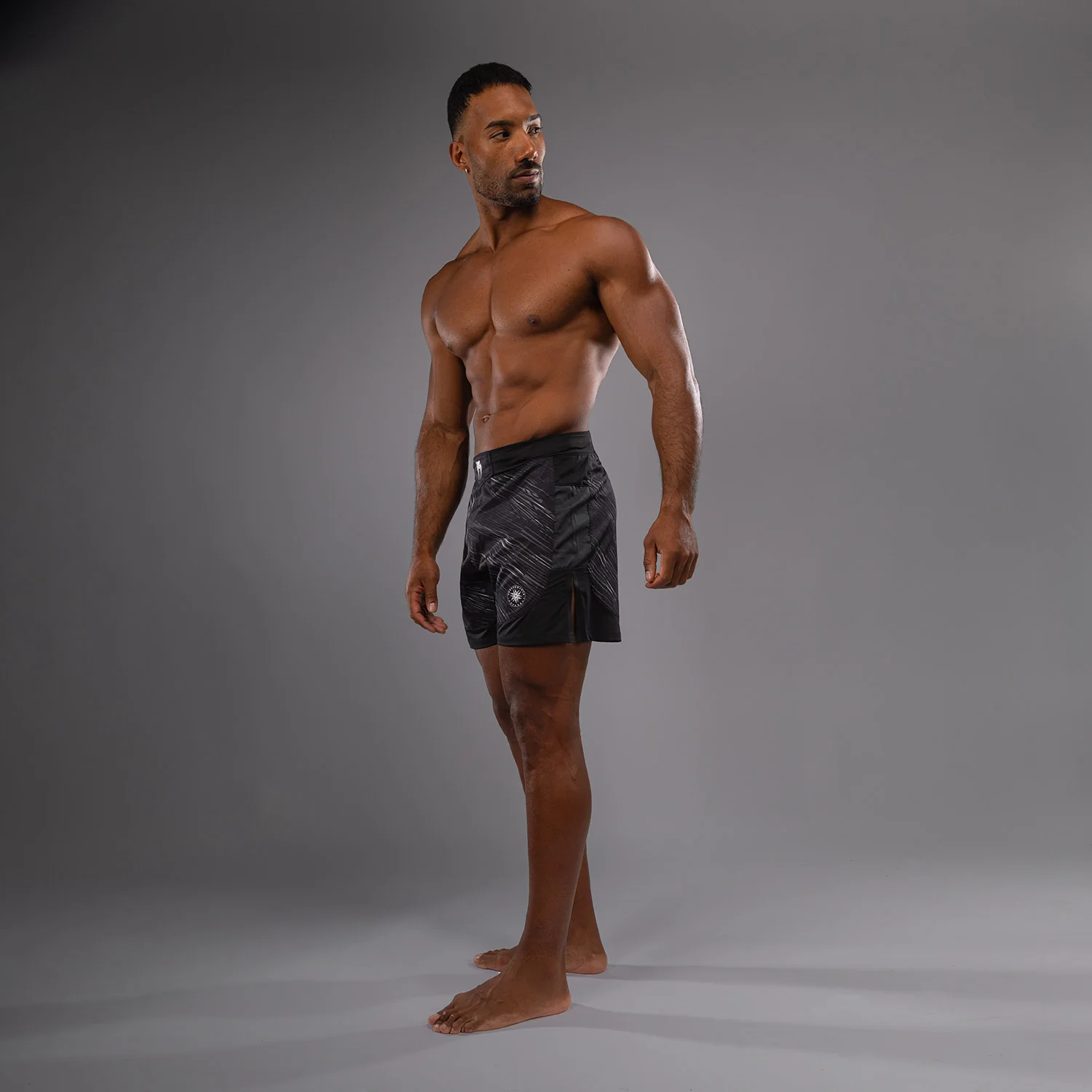 Venum Rapid Light Pantalones de Lucha - Negro/Gris Tormenta - Image 4