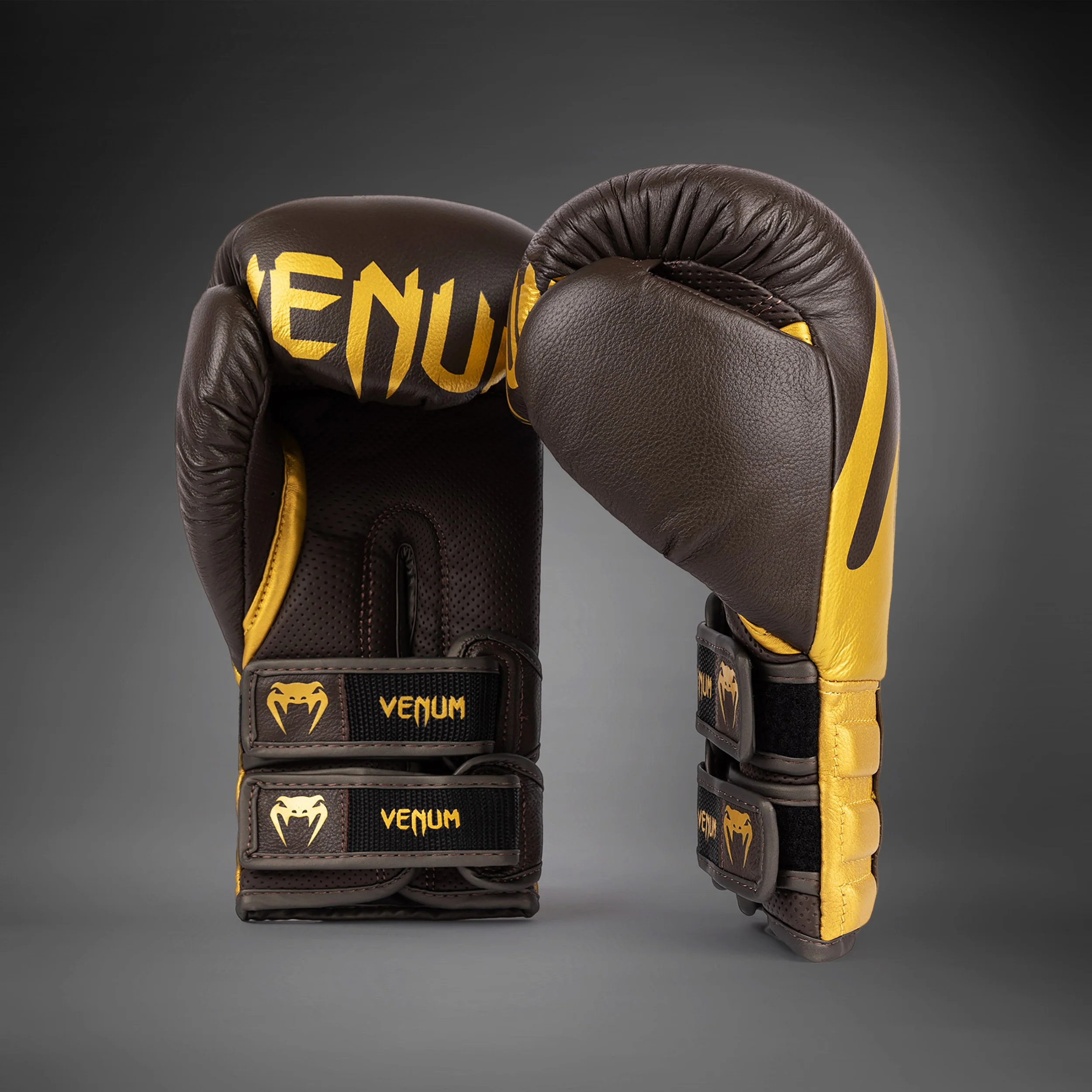 Venum Reverso Guantes de Boxeo - Chocolate/Oro - Image 2